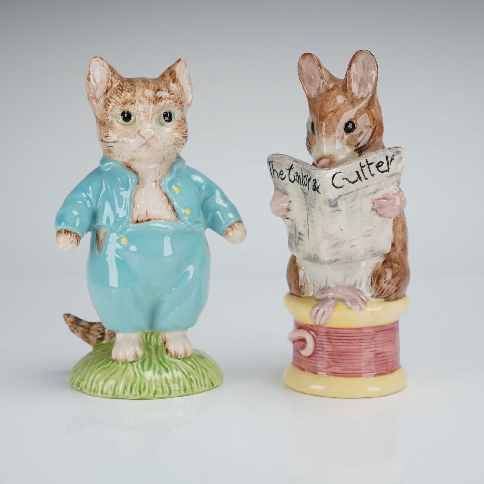 2pc Royal Albert Beatrix Potter's Figurines, Tom Kitten and The Tailor (1 of 4)