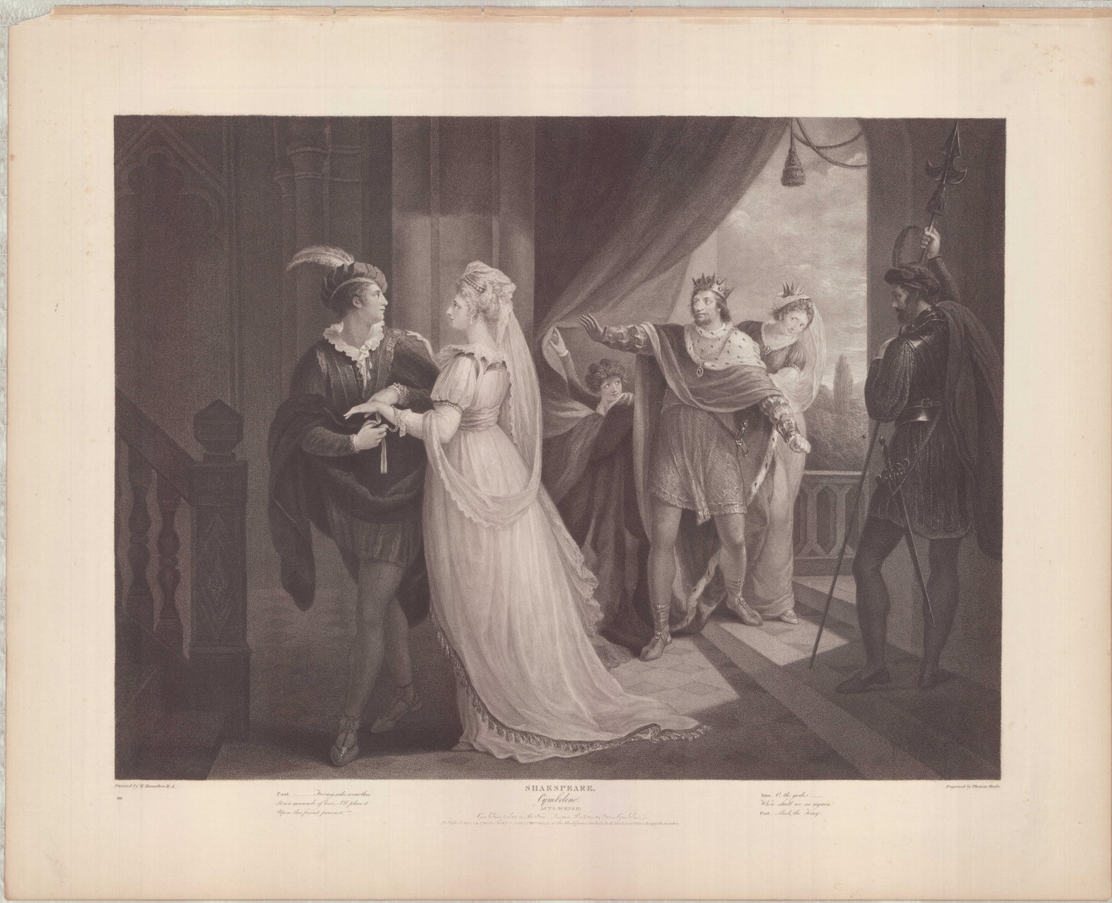 William Hamilton Engraving Cymbeline Boydell Gallery 1794 (1 of 1)