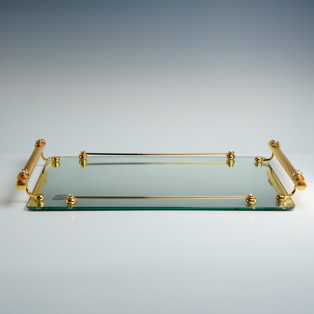 Dimart Milano Mirrored Vanity Tray with Silver Plated Handles (1 of 5)