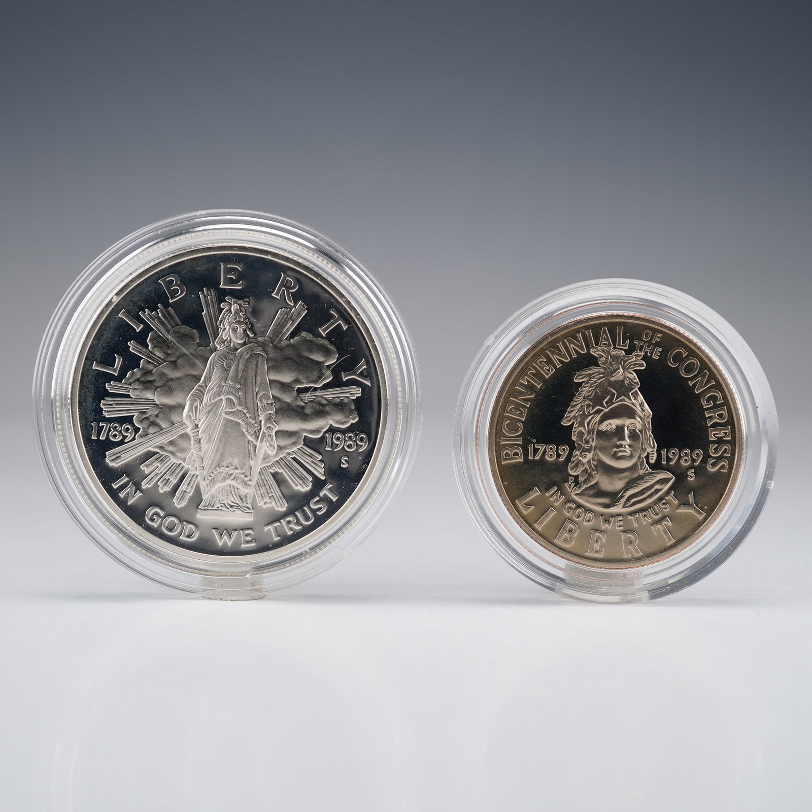 1989-S United States Congress Bicentennial Commemorative Proof Coin Set (1 of 2)