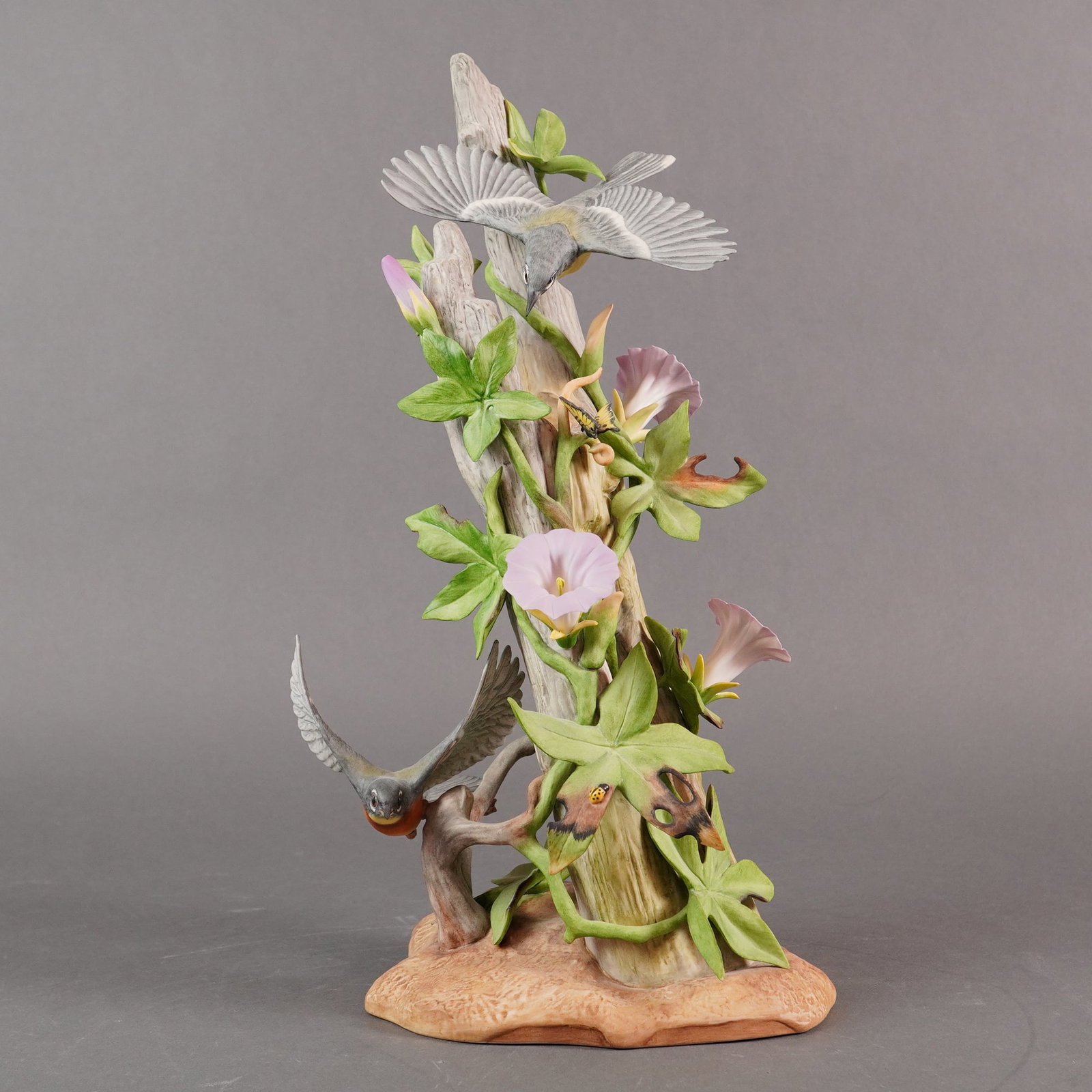 Boehm Porcelain Sculpture, Parula Warblers 484 (1 of 6)