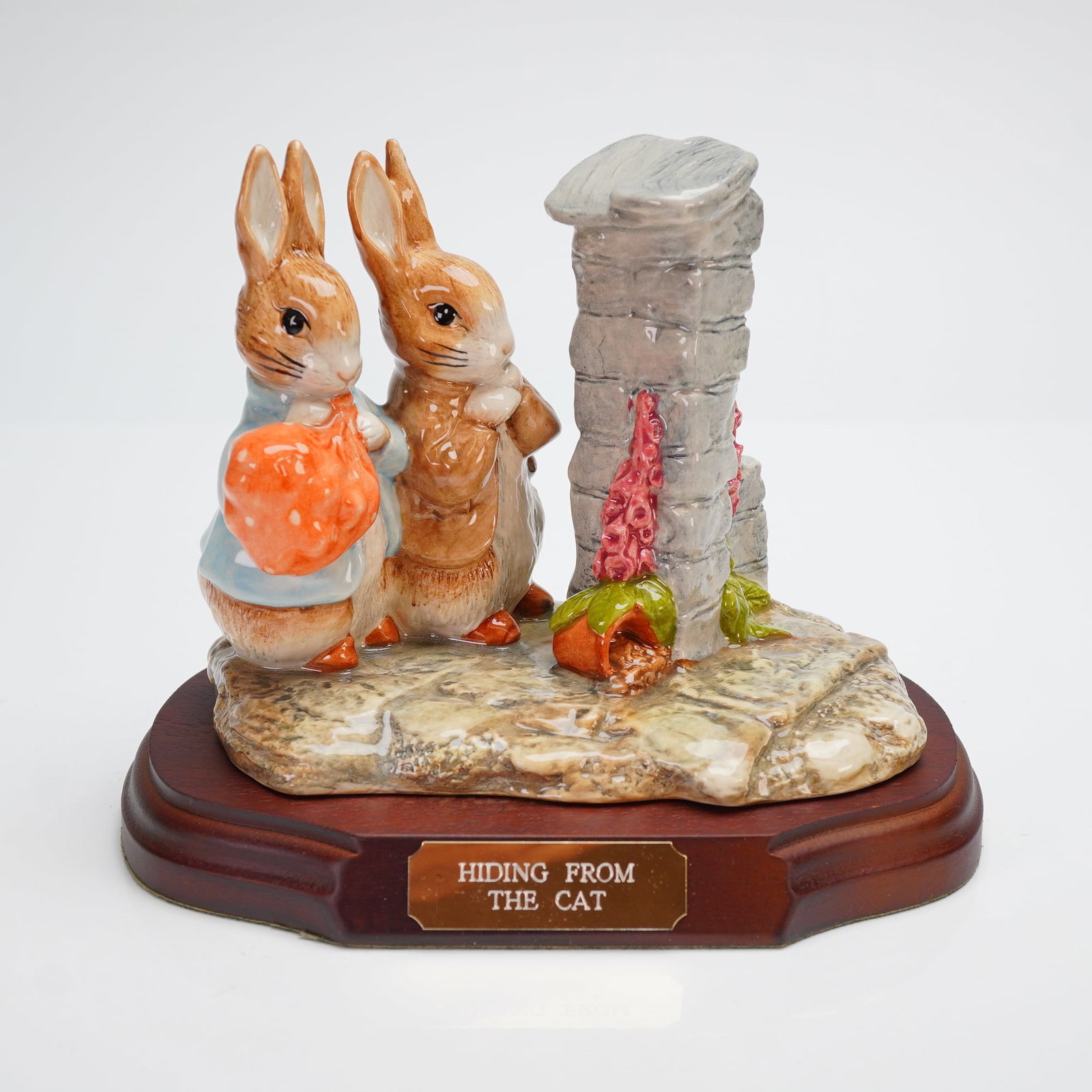 Royal Doulton Beswick Ware Beatrix Potter's Figurine, Hiding From The Cat (1 of 4)