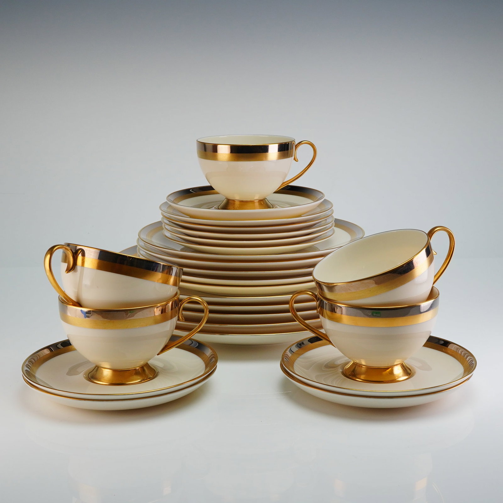 25pc Gorham Porcelain Dinnerware Set, Royal Contessa (1 of 4)