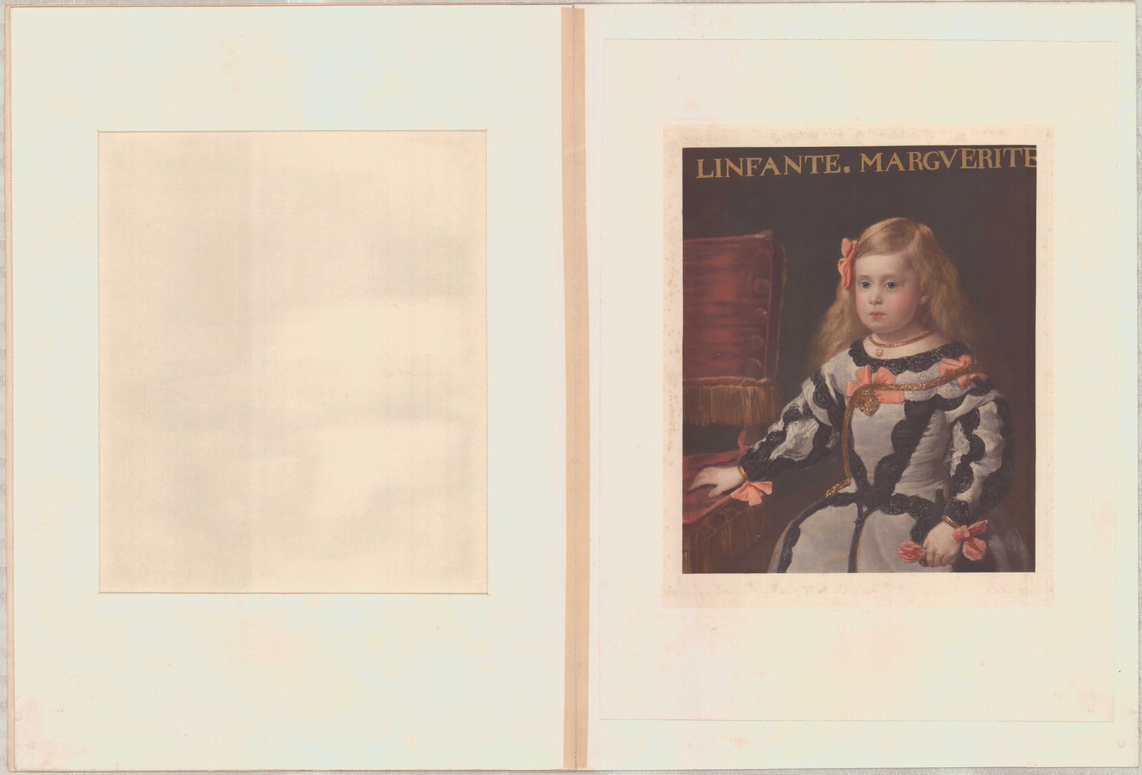 Diego Velazquez Chromolithograph Infanta Margarita Teresa (1 of 1)