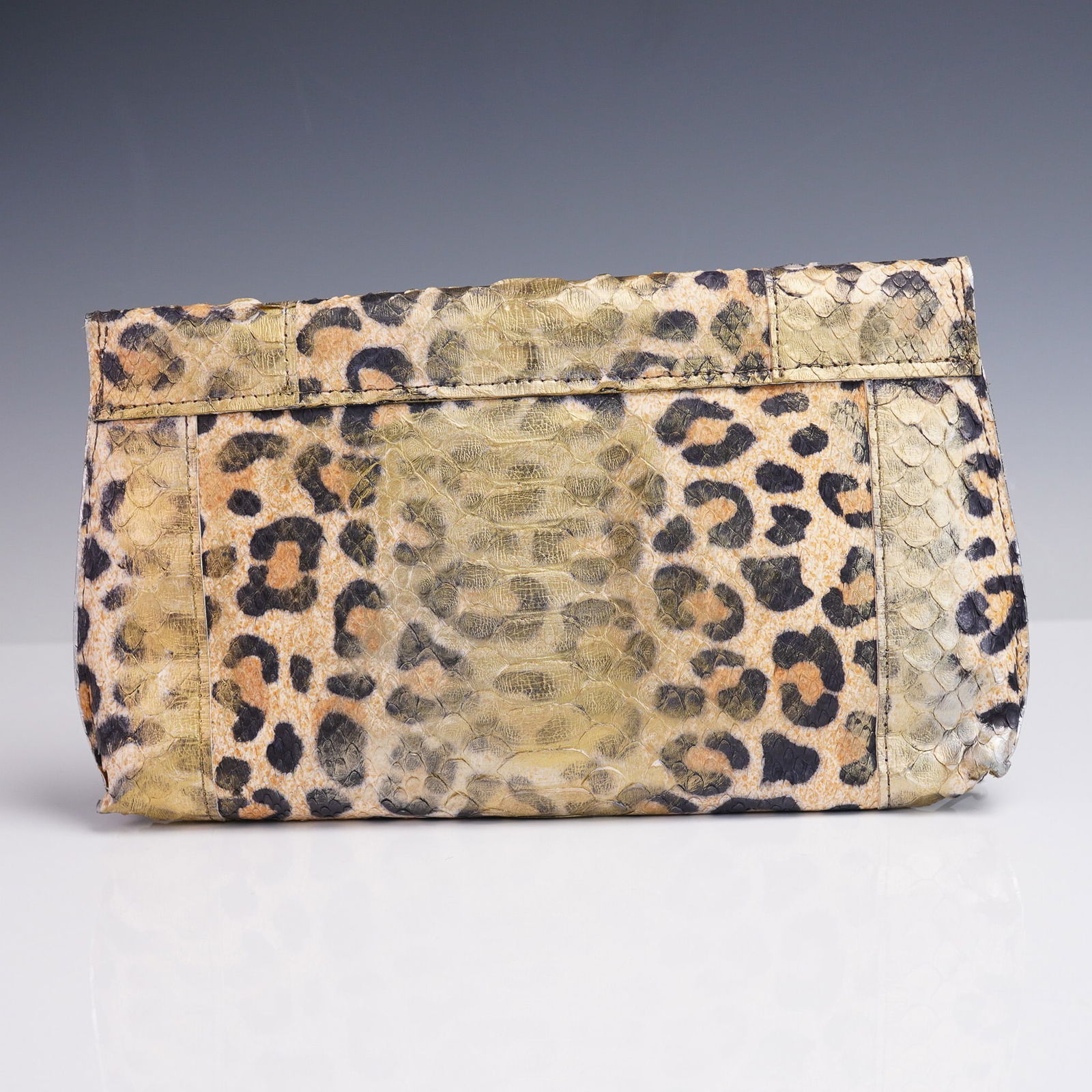 B. May Foldover Python Clutch Purse - 2