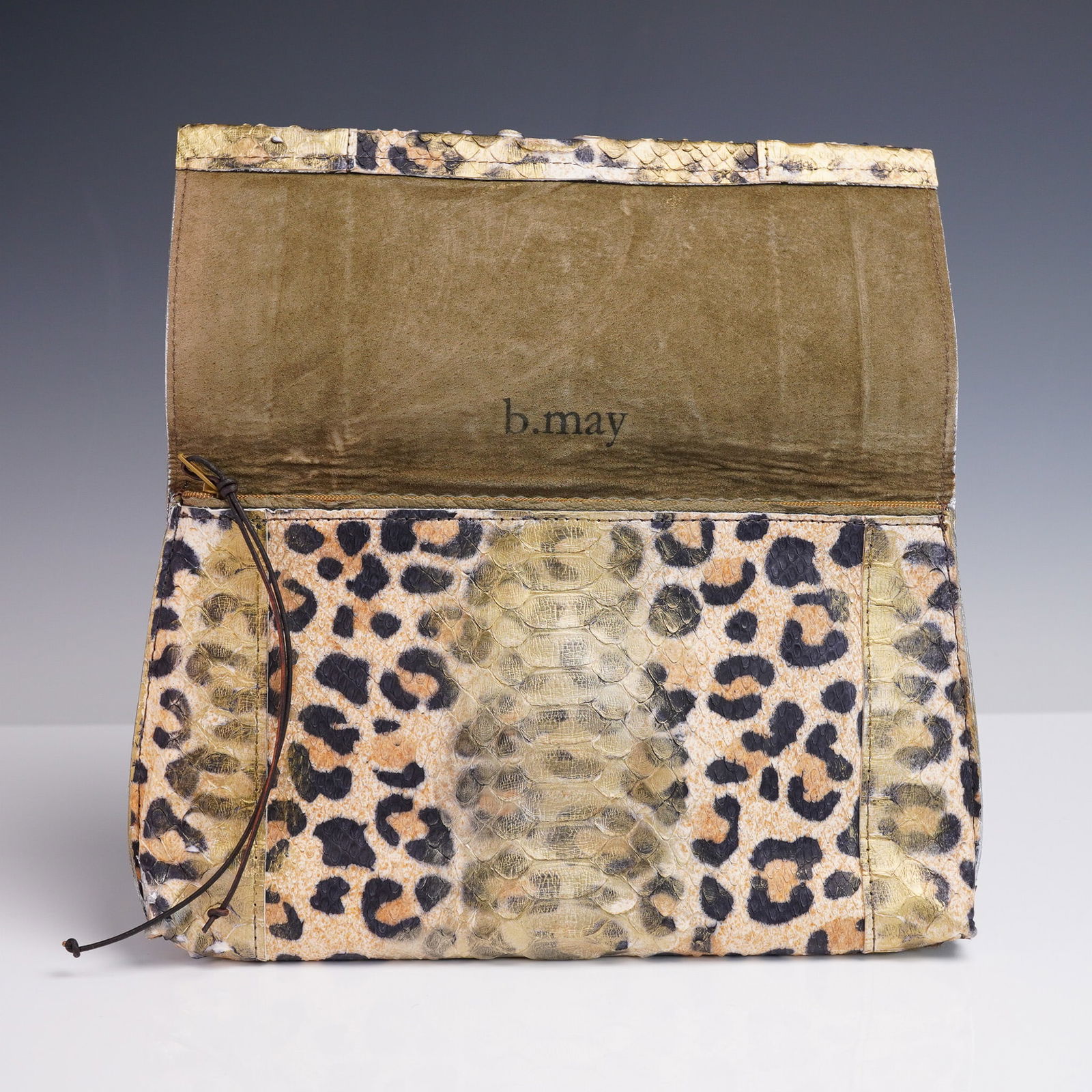 B. May Foldover Python Clutch Purse - 3