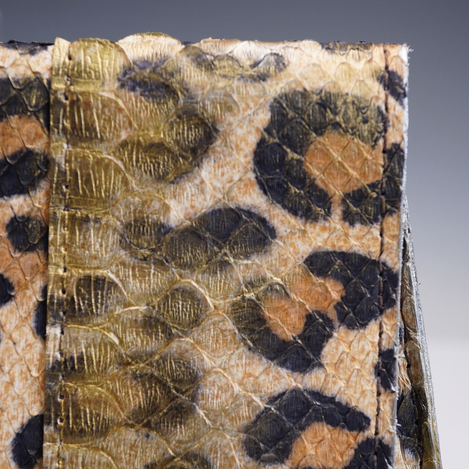 B. May Foldover Python Clutch Purse - 6