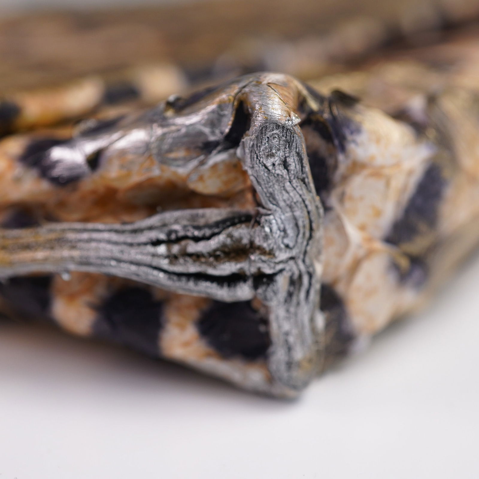 B. May Foldover Python Clutch Purse - 7