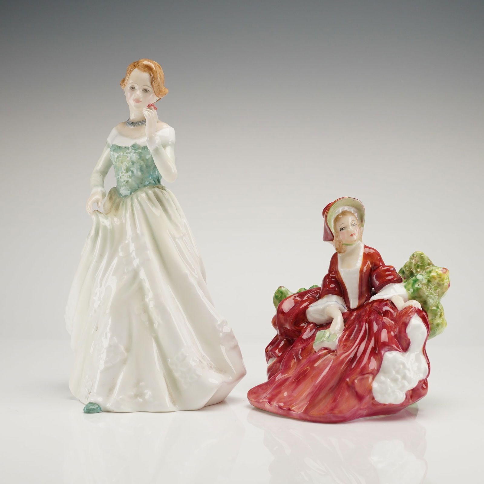 Two Royal Doulton Porcelain Figurines, Grace and Lydia (1 of 3)