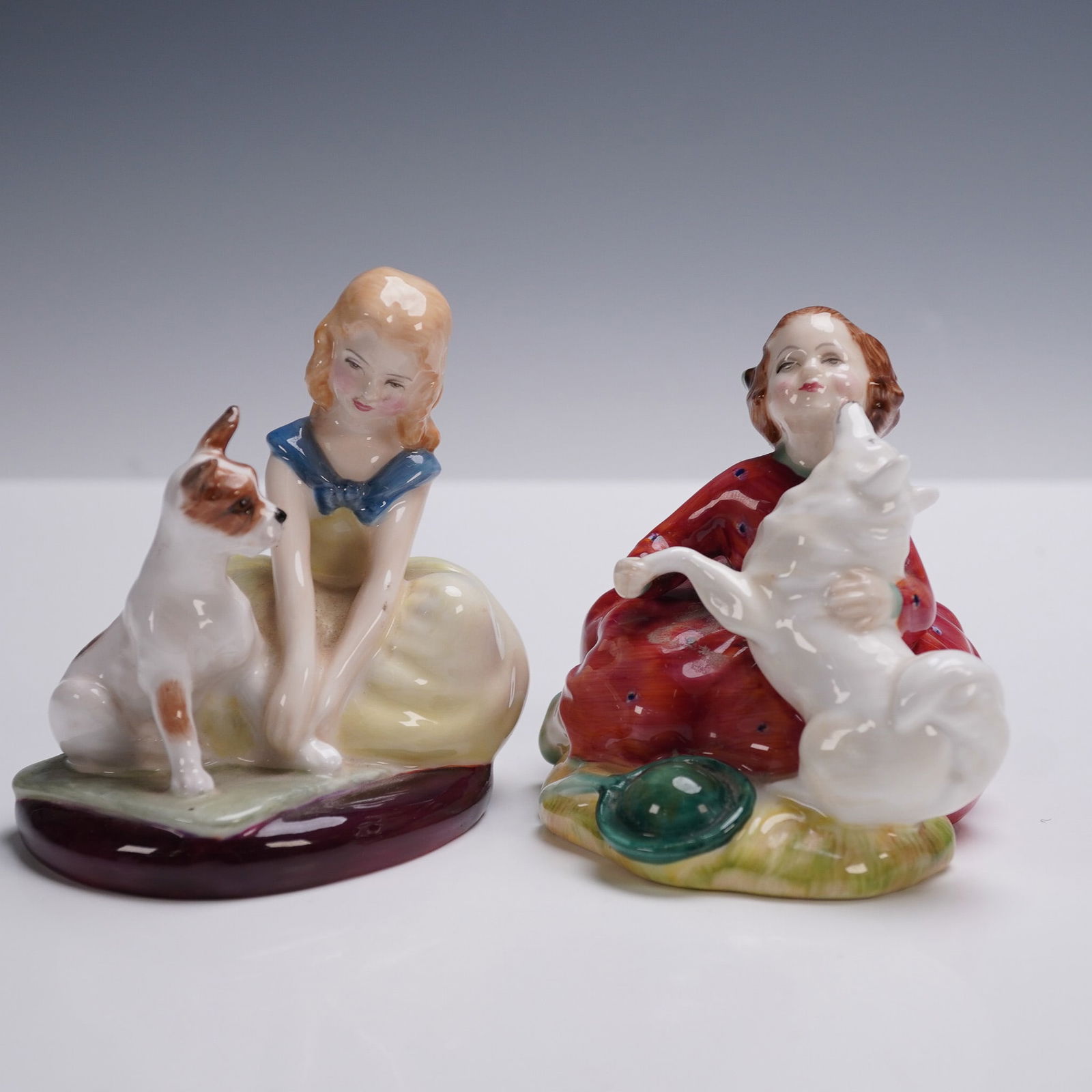 2pc Royal Doulton Figurines, Home Again HN2167 and Golden Days HN2274 (1 of 3)