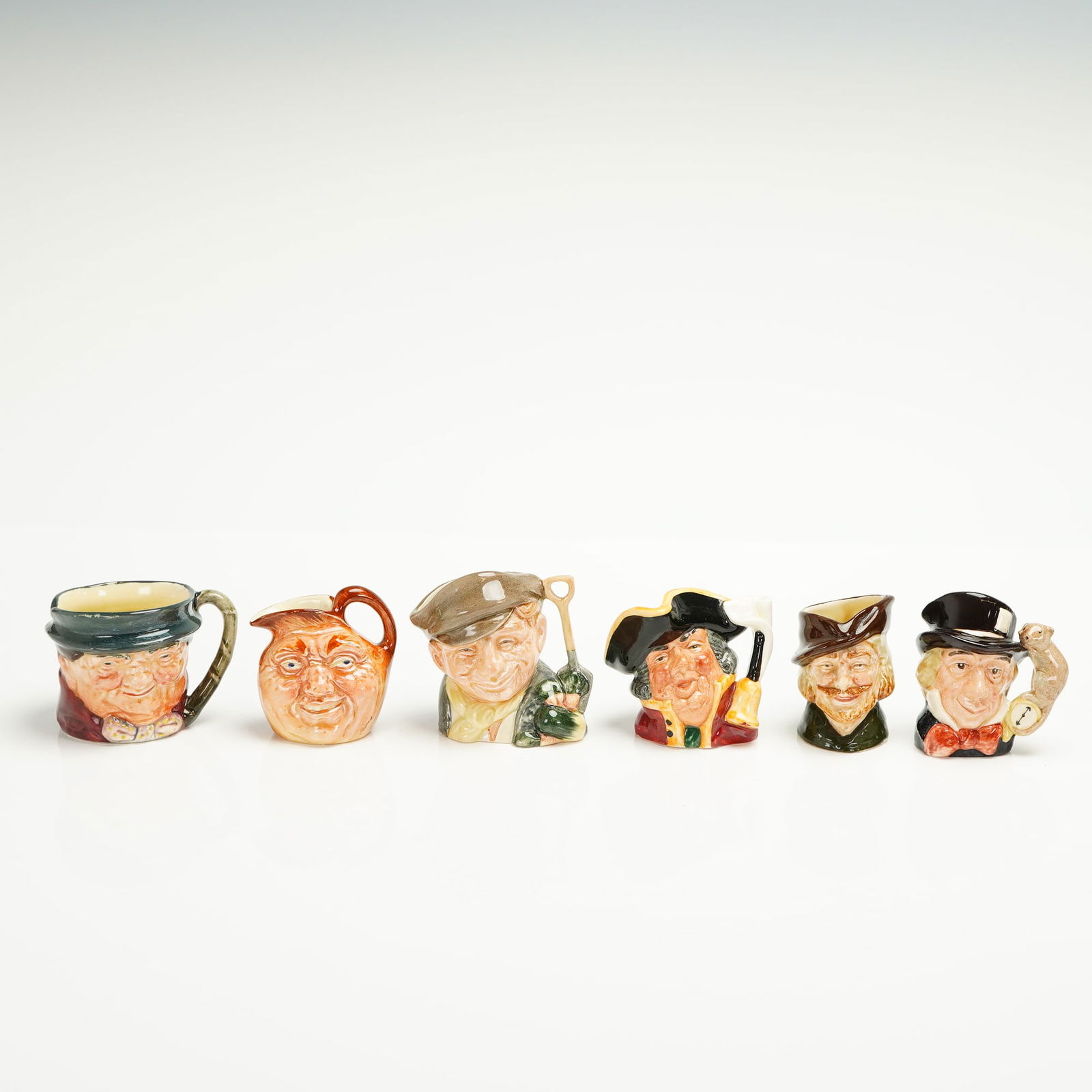 6pc Royal Doulton Mini Character Jugs (1 of 3)