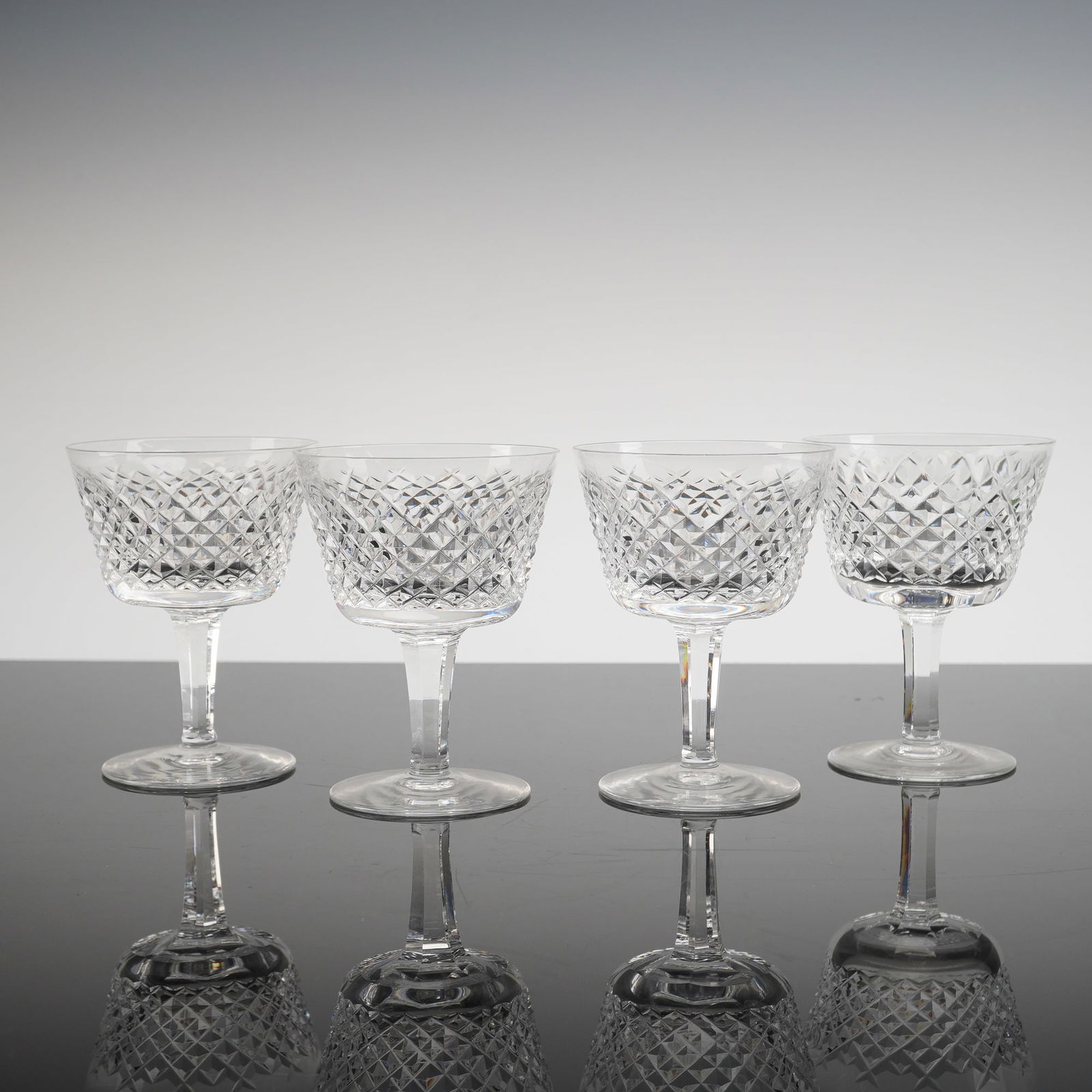 A Set of Four Waterford Crystal Alana Port Wine Glasses (1 of 4)