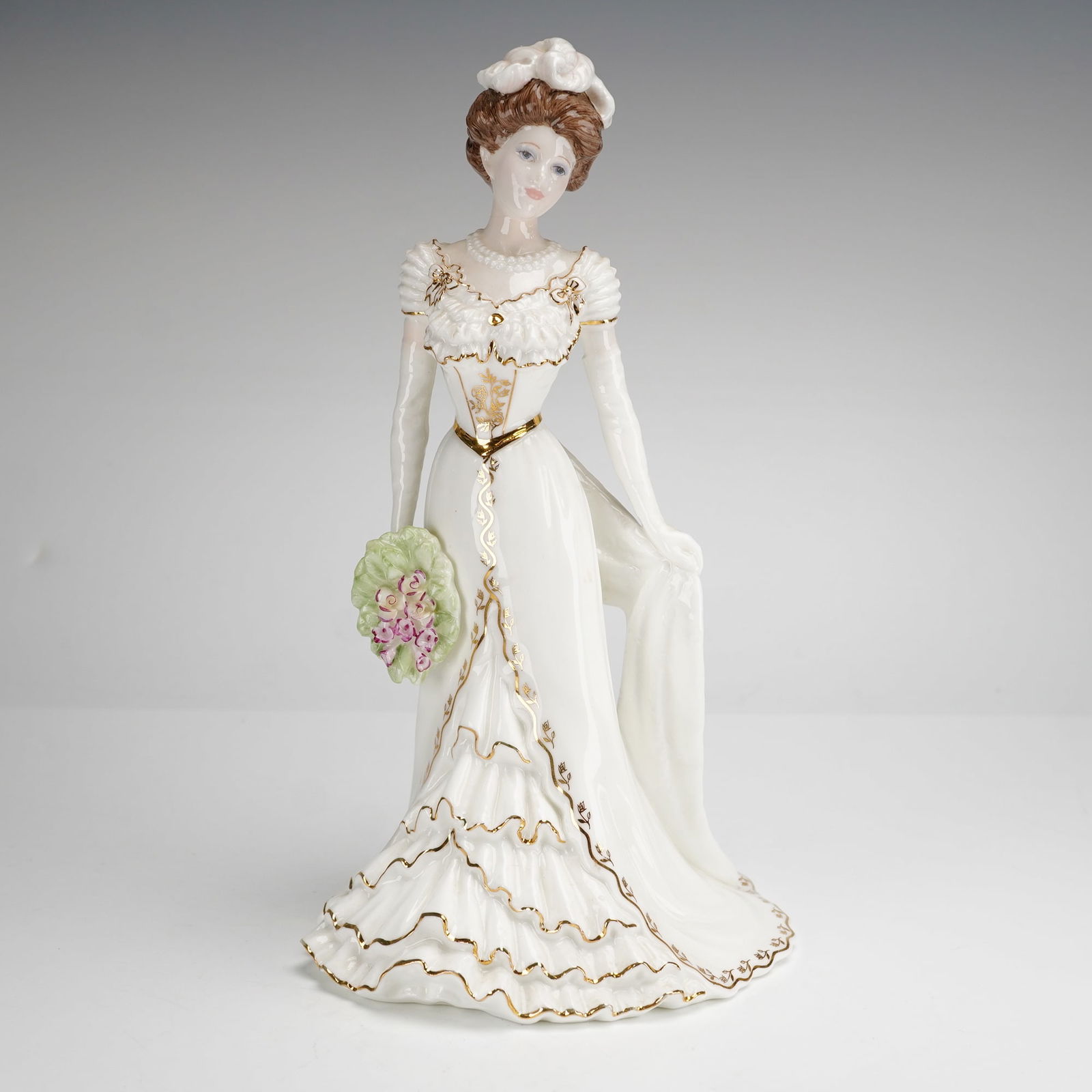 Coalport Golden Age Figurine, Charlotte A Royal Debut (1 of 3)