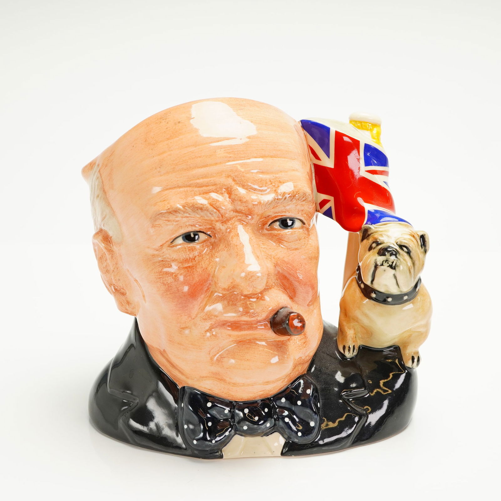 Royal Doulton Large Character Jug, Winston Churchill D6907 (1 of 3)