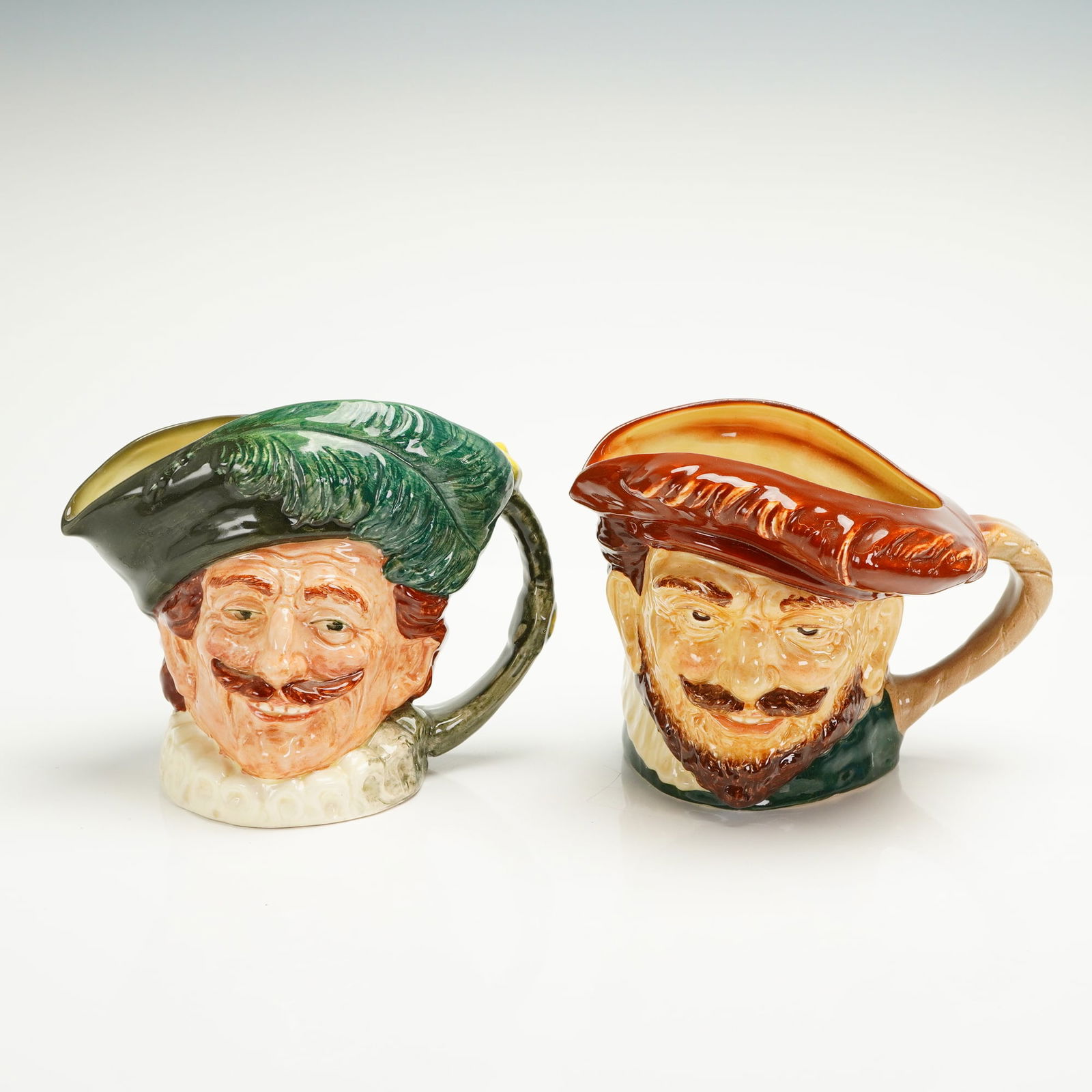 2pc Royal Doulton Large Character Jugs, Drake and Cavalier (1 of 3)