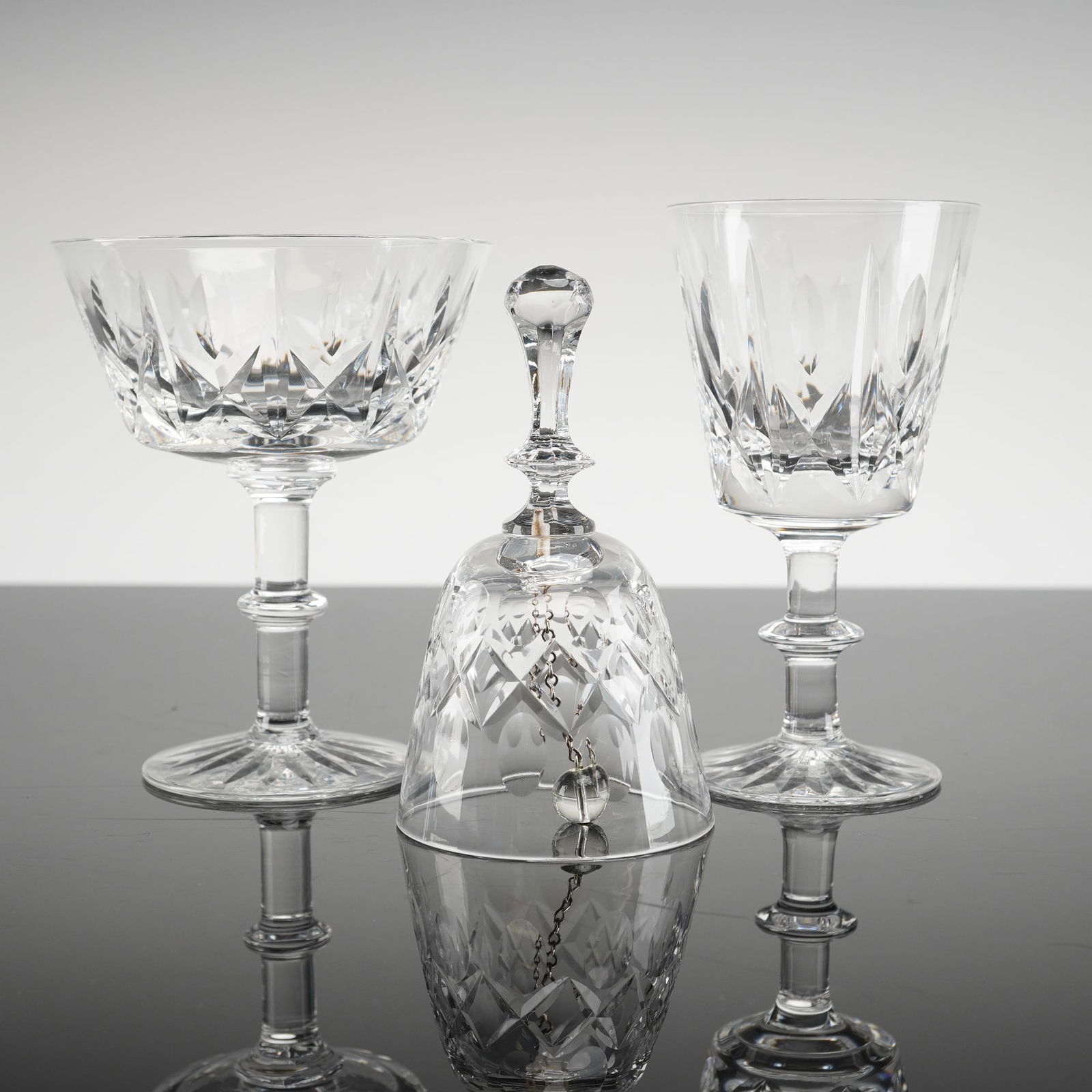 3pc Royal Brierley Regent Cut Crystal Tableware Pieces: A beautiful 3-piece set from Royal Brierley, featuring the elegant Ascot pattern. Crafted in fine English lead crystal, this set showcases the timeless clarity, weight, and craftsmanship Royal Brierle