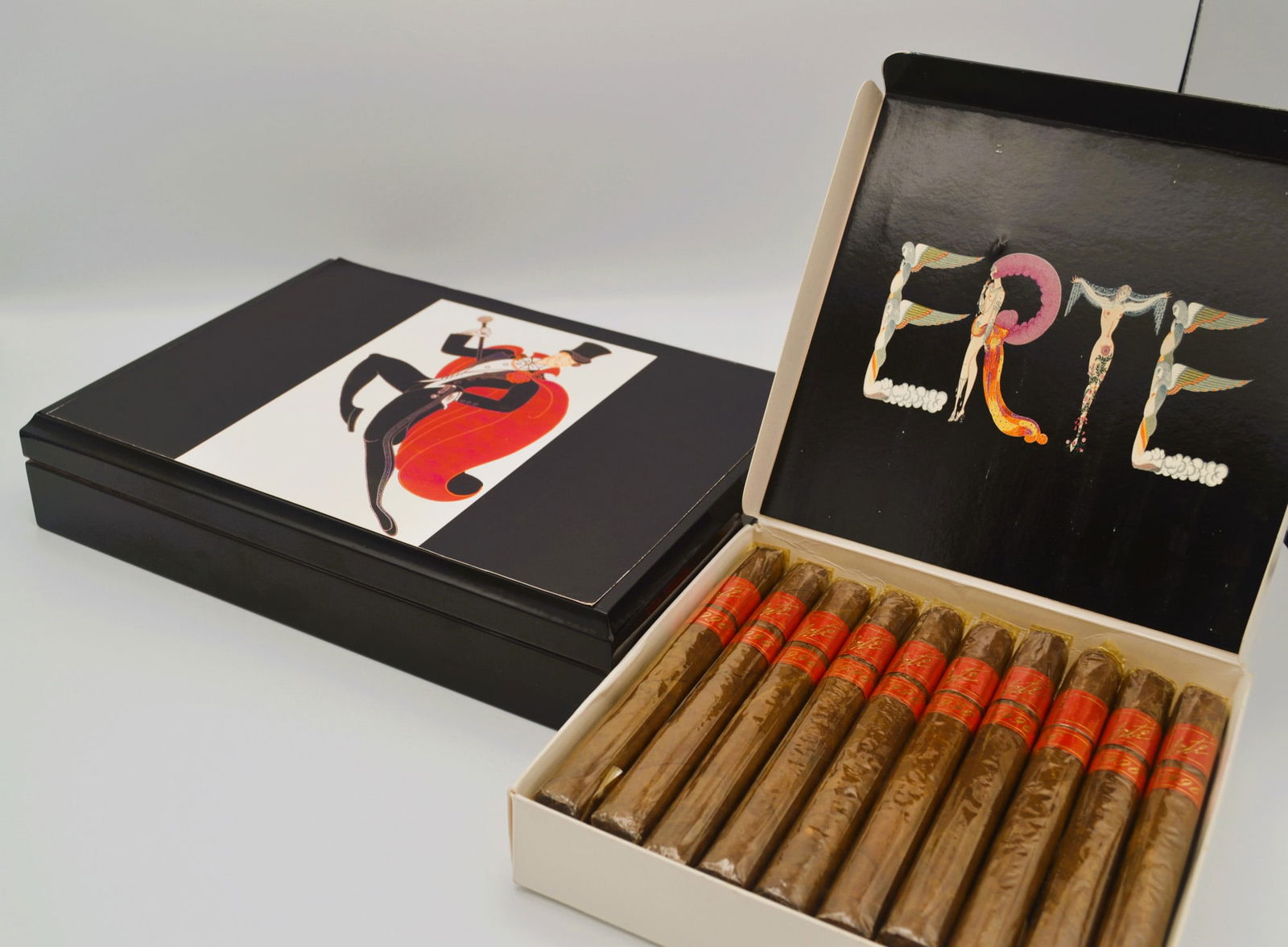 Erte Humidor Box "White Tie" Prototype & 20 Cigars, 1996 (1 of 11)