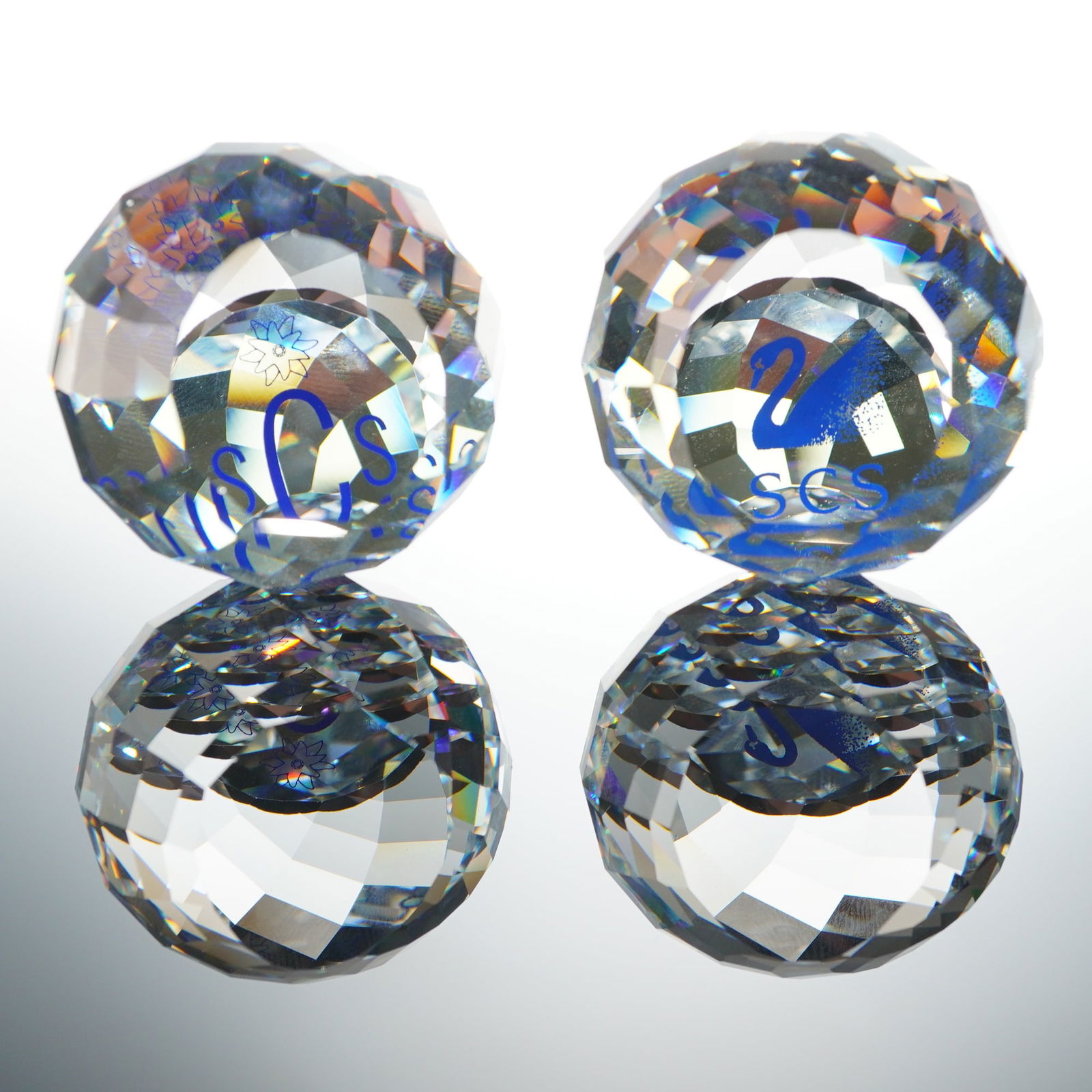 2pc Swarovski Crystal Collectors Society Paperweights (1 of 4)