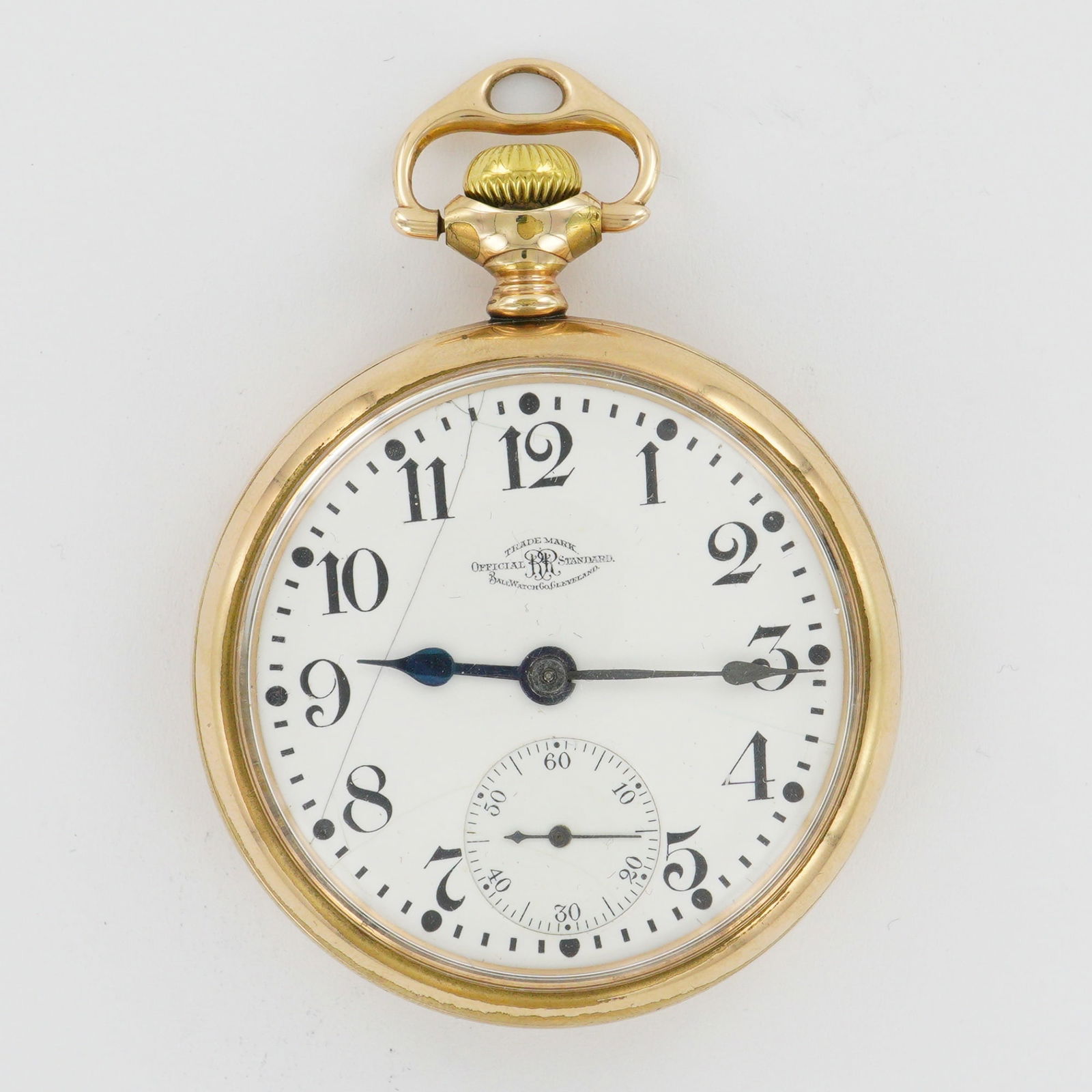 Ball Watch Co. Official RR Standard 16S Gold Filled Pocket Watch (1 of 5)