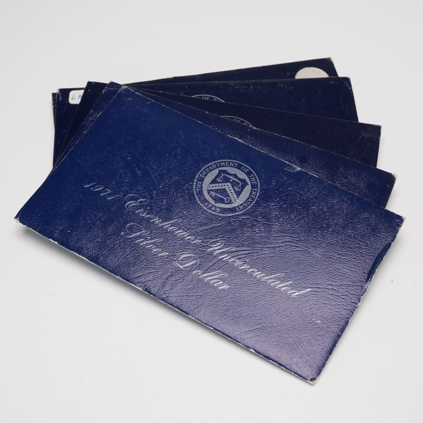 5pc 1971-S Eisenhower Uncirculated Silver Dollar Coin (1 of 6)