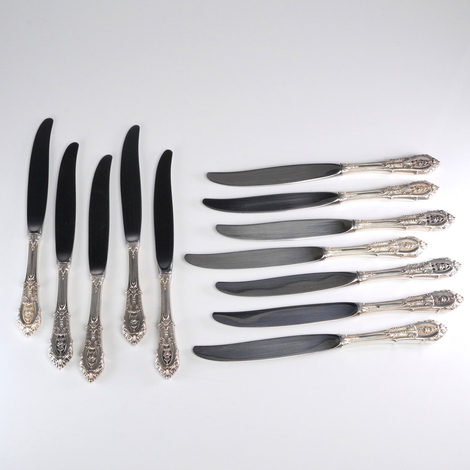 A Collection of 12 Wallace Grande Baroque Sterling Handle Knives (1 of 4)