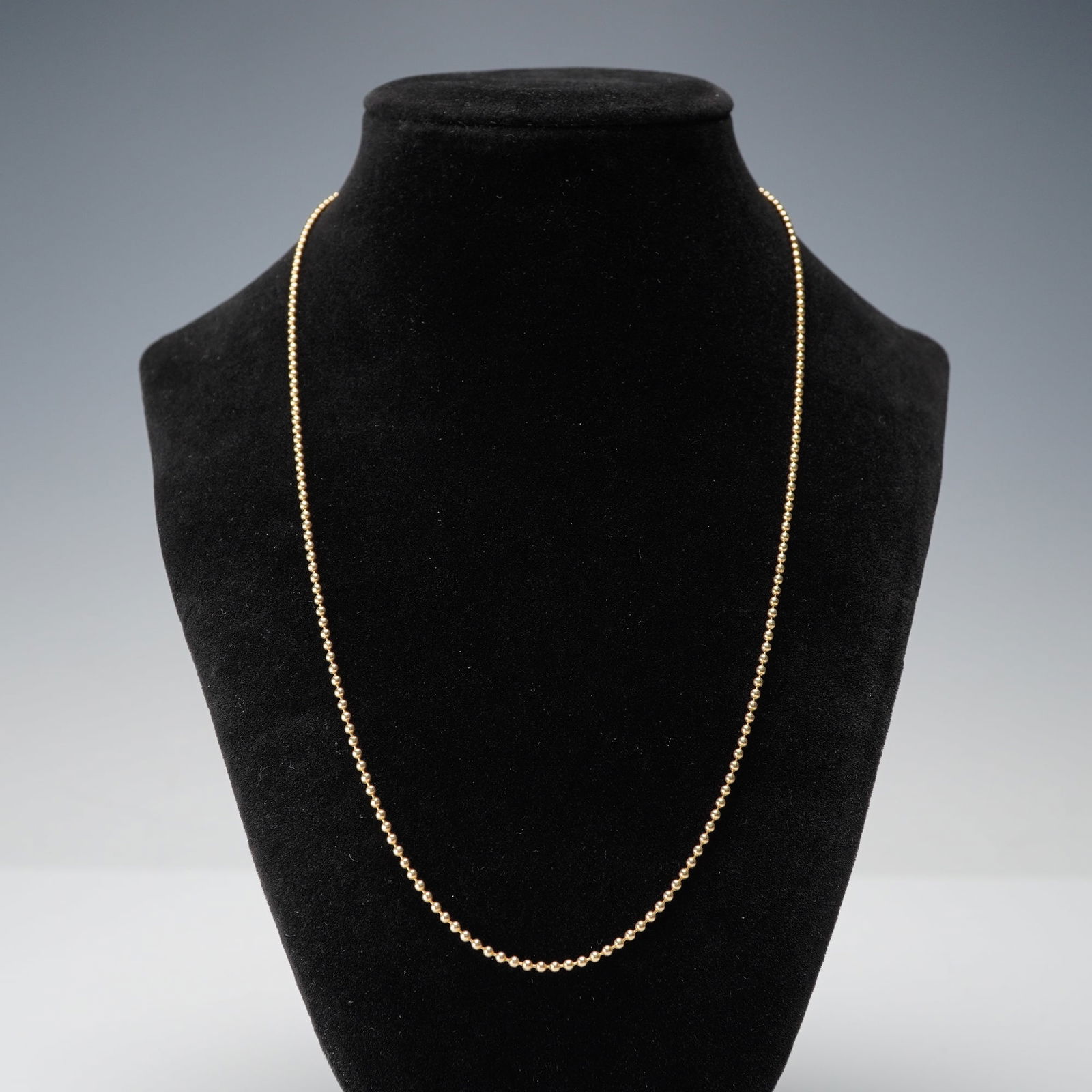 14K Gold Italian Bead Chain Necklace (1 of 3)