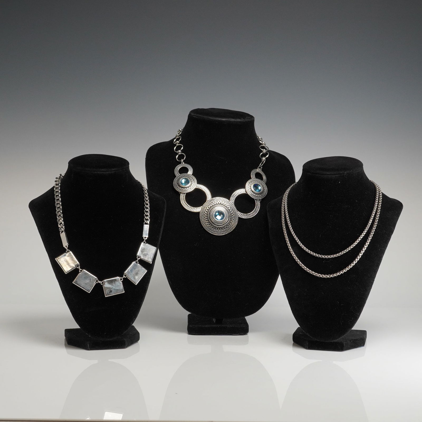 A Trio of Kenneth Cole and Unmarked Contemporary Necklaces (1 of 5)
