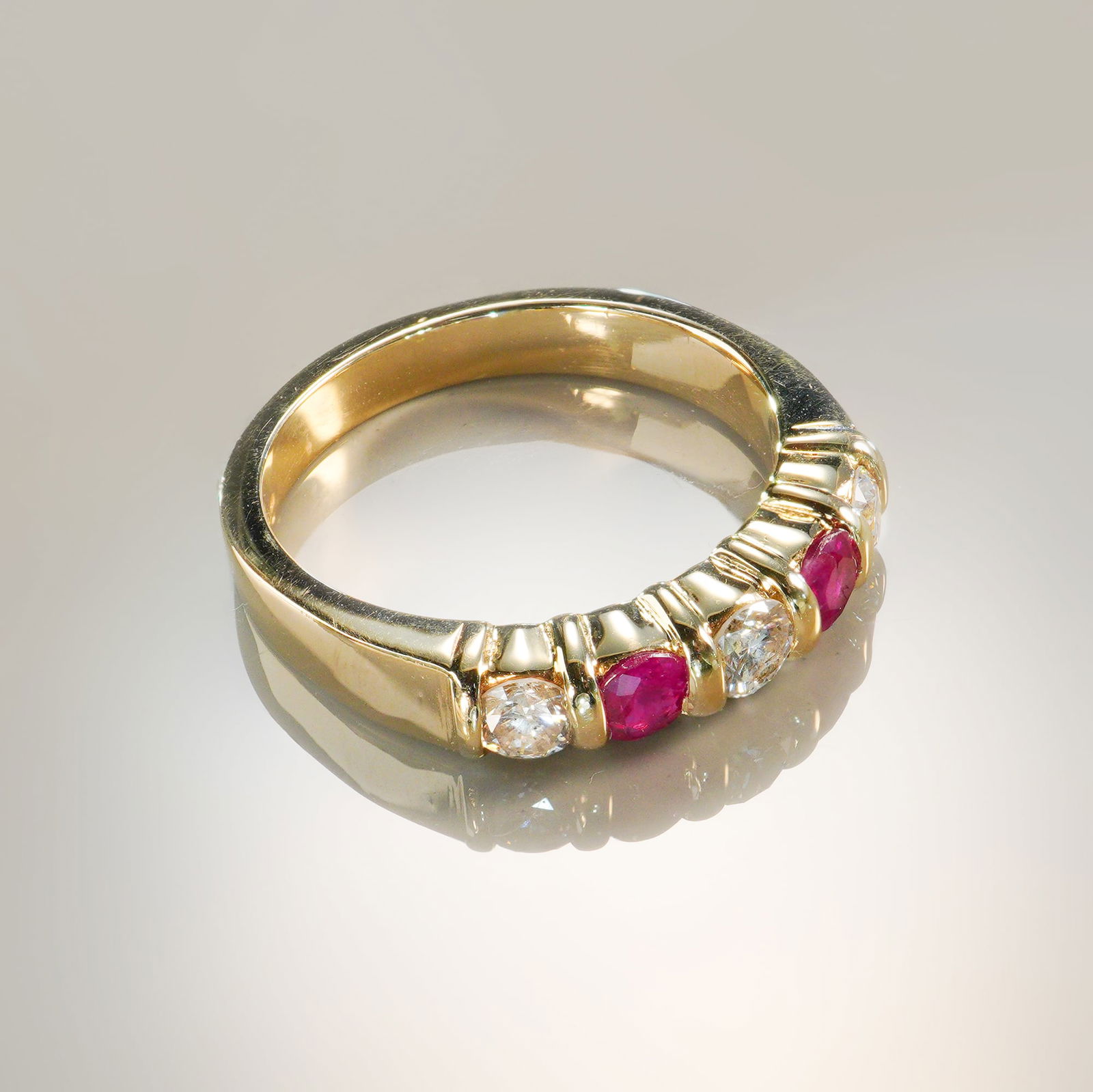 14k Gold Ruby and Diamond Ring (1 of 2)