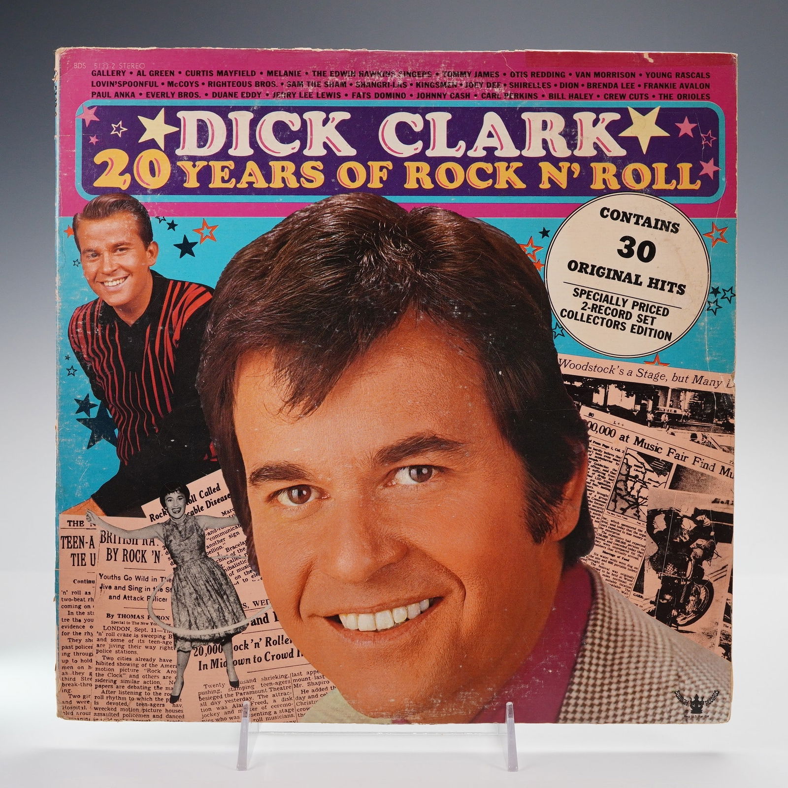 Buddah Records Dick Clark Vinyl Record, 20 Years of Rock N Roll (1 of 4)