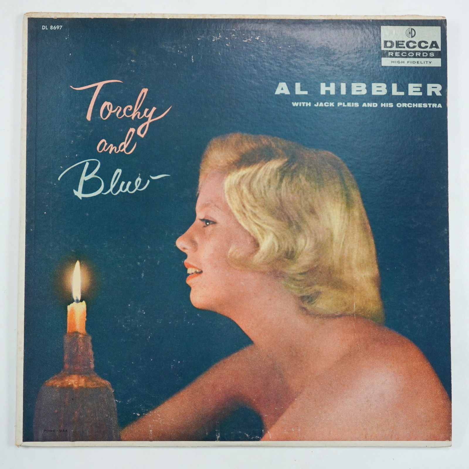 Al Hibbler, Torchy and Blue Vinyl Record: Decca Records DL 8697 release of Torchy and Blue by Al Hibbler, featuring Jack Pleis and His Orchestra. This classic jazz and blues album showcases Hibbler's signature deep, expressive vocals. The rec