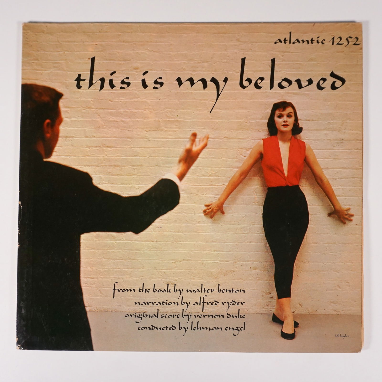 Atlantic Records, Vinyl Record, This Is My Beloved: This vintage Atlantic Records vinyl LP, This Is My Beloved (Atlantic 1252), features narration by Alfred Ryder with an original score composed by Vernon Duke and conducted by Lehman Engel. Based on th