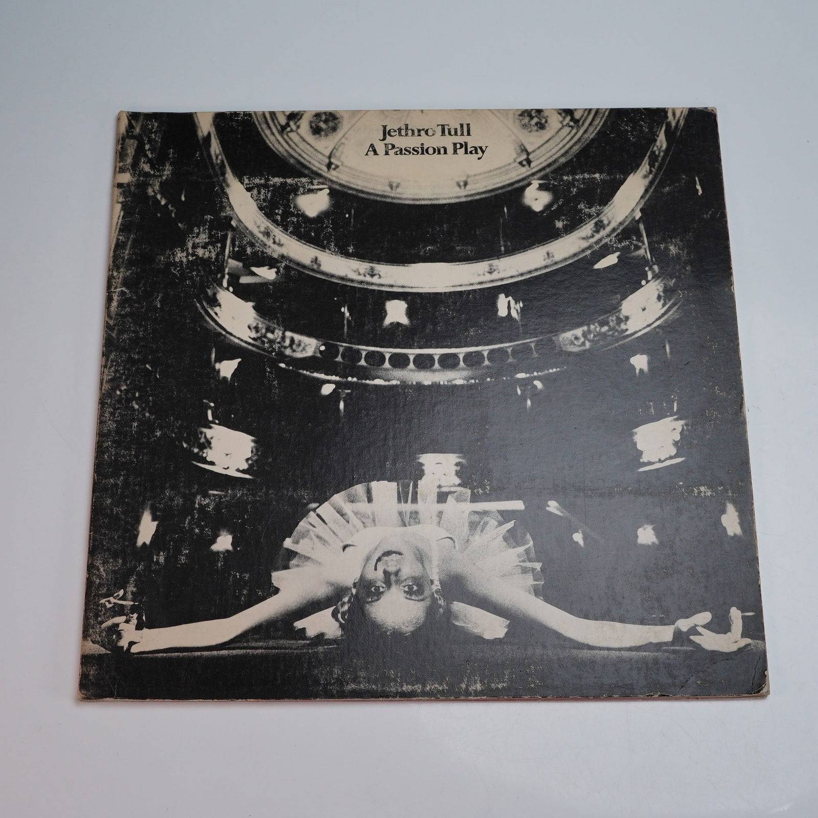 Chrysalis Records Jethro Tull Vinyl Record, A Passion Play: This 12-inch vinyl record titled A Passion Play by progressive rock band Jethro Tull was released in 1973 by Chrysalis Records. This ambitious concept album is presented in a gatefold sleeve featuring