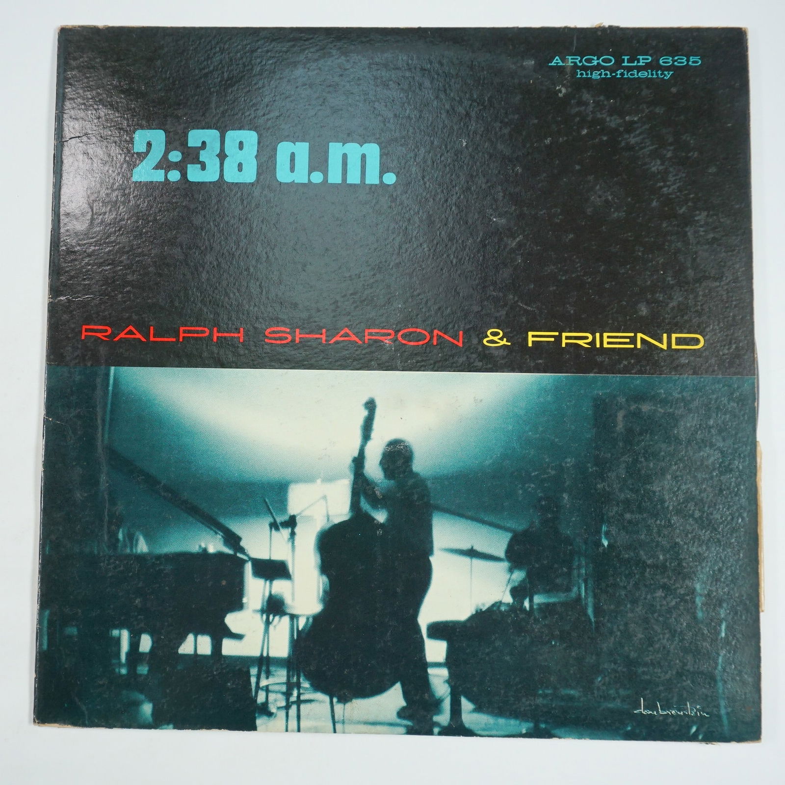 Ralph Sharon Quartet & Friend 2:38 A.M. LP Album: Original 1958 LP 2:38 A.M. by the Ralph Sharon Quartet & Friend, released by Argo Records (LP-635). This jazz album features pianist Ralph Sharon leading a late-night, intimate session with a refined