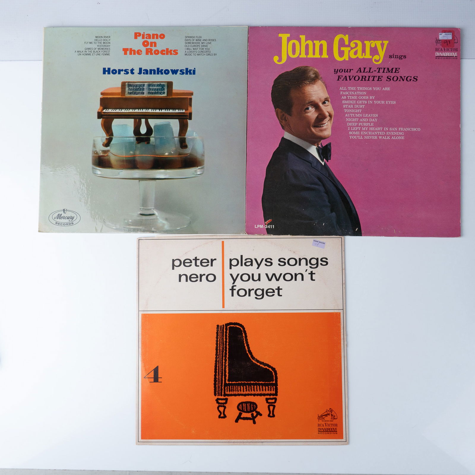 Vinyl Records, John Gary, Horst Jankowski, Peter Nero (1 of 2)