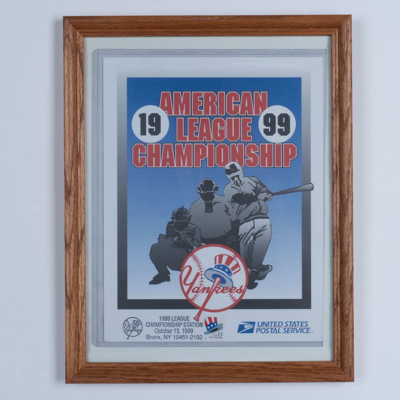 1999 AL Championship Station USPS Commemorative Card (1 of 2)