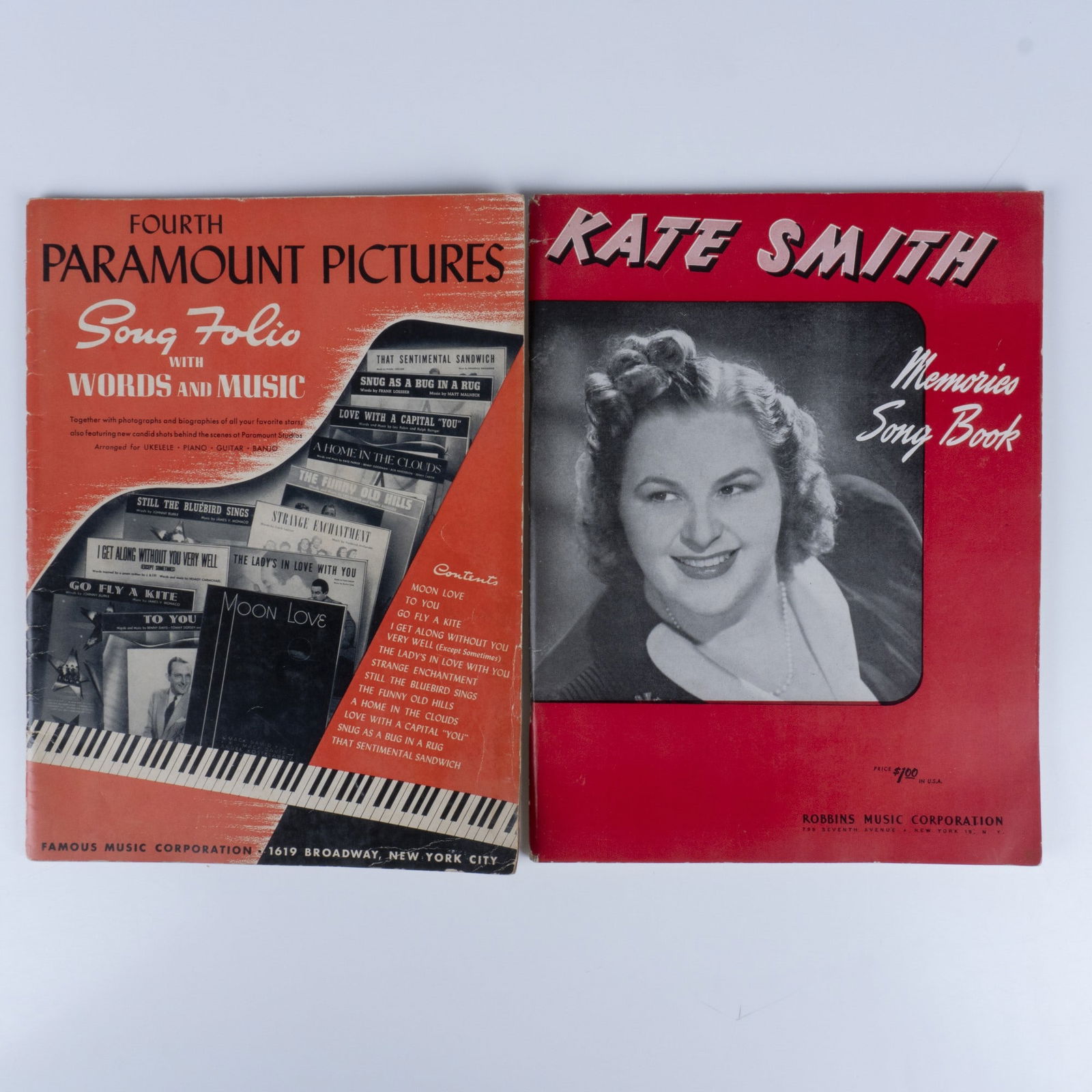 2pc Vintage Sheet Music Books Paramount Pictures Greats (1 of 2)