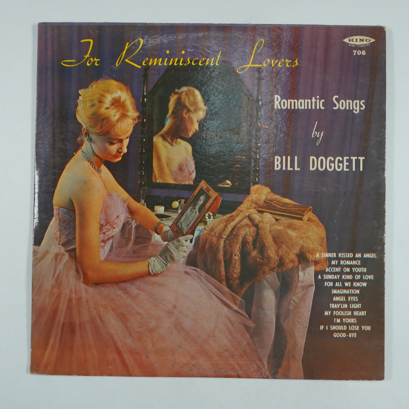 Bill Doggett " For Reminiscent Lovers, Romantic Songs, Vinyl LP: Original 1958 King Records pressing of For Reminiscent Lovers, Romantic Songs by jazz and R&B organist Bill Doggett. Featuring romantic standards like A Sinner Kissed an Angel and For All We Know, thi