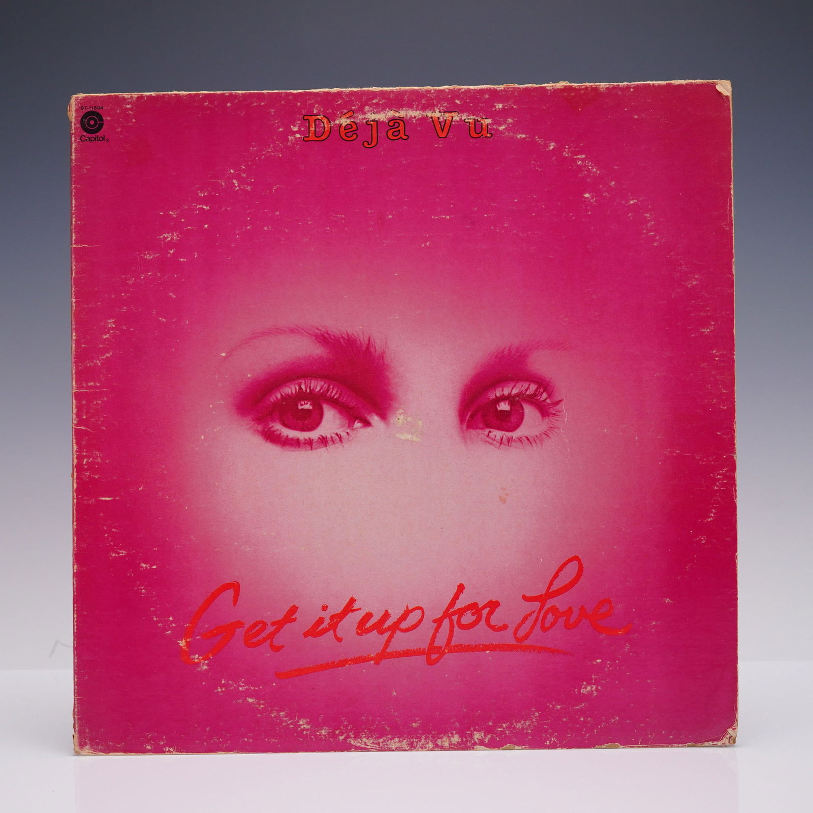 Deja Vu Vinyl, Get It Up for Love, Capitol Records: Deja Vu vinyl, Get It Up for Love, Capitol Records. 1977 soul and funk album from Deja Vu, issued by Capitol with bright orange label and bold pink jacket featuring stylized photographic cover art. In