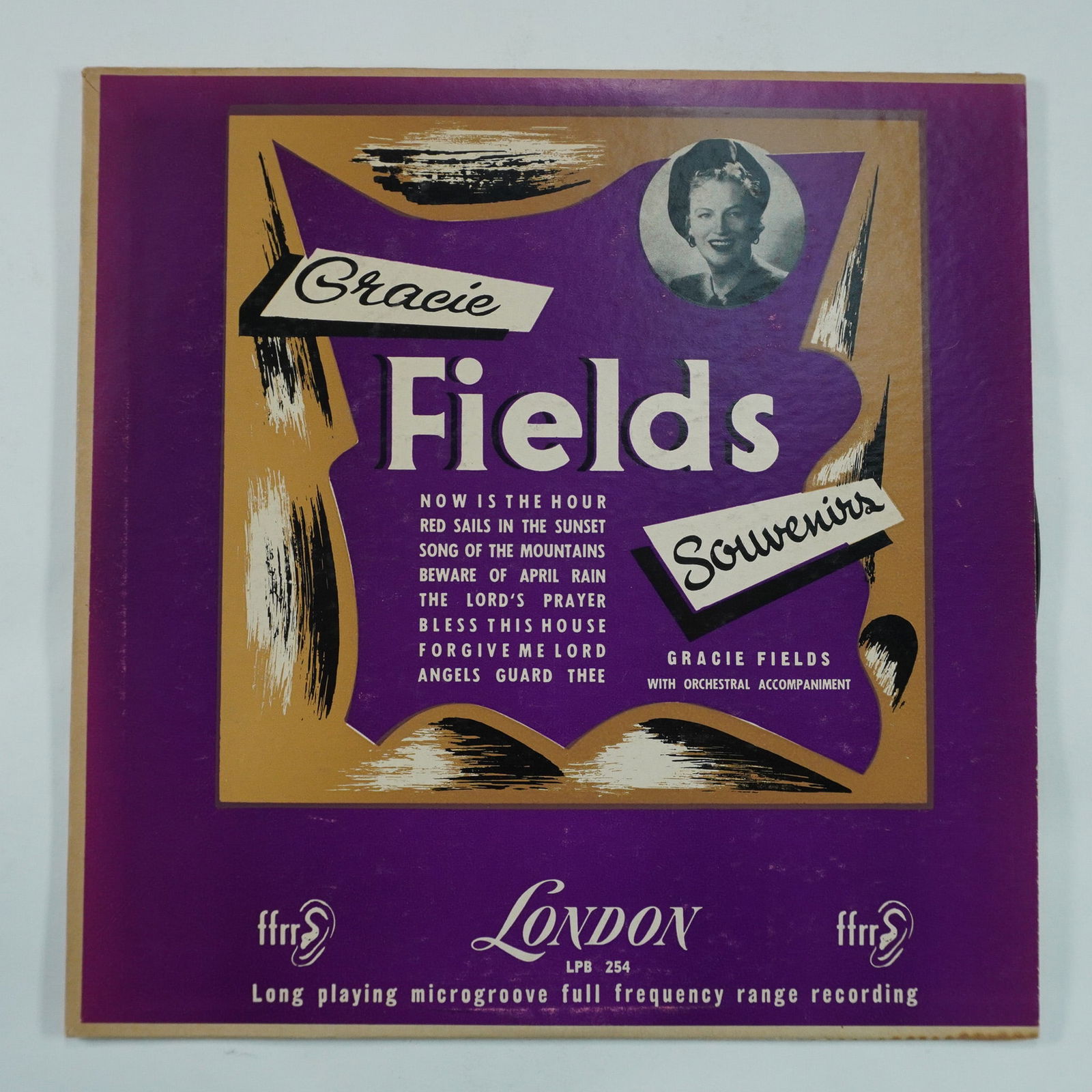Gracie Fields Now Is The Hour LPB 254 Vinyl Record, London Records: This vintage Gracie Fields vinyl record, titled Now Is The Hour, was released on London Records (LPB 254) and features a collection of her most beloved songs. The album includes classics such as "Now