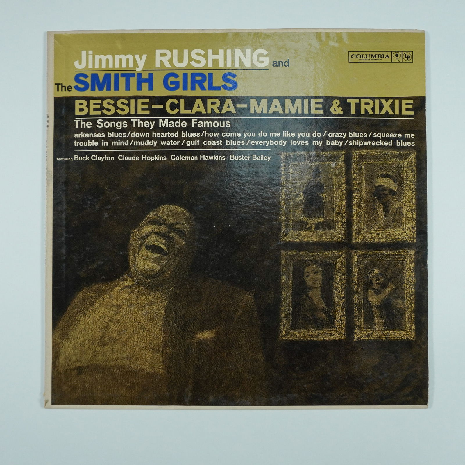 Jimmy Rushing, The Smith Girls Vinyl Record: Jimmy Rushing, The Smith Girls vinyl record, released by Columbia Records. This album features Rushing's interpretations of classic blues tracks originally performed by legendary female blues singers