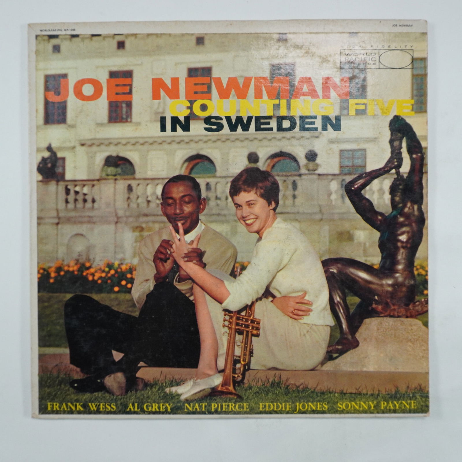 Joe Newman Counting Five in Sweden Vinyl LP: This auction features the Joe Newman Sextet album Counting Five in Sweden, released under World Pacific Records (WP-1288). The album showcases the legendary jazz trumpeter Joe Newman alongside Frank W