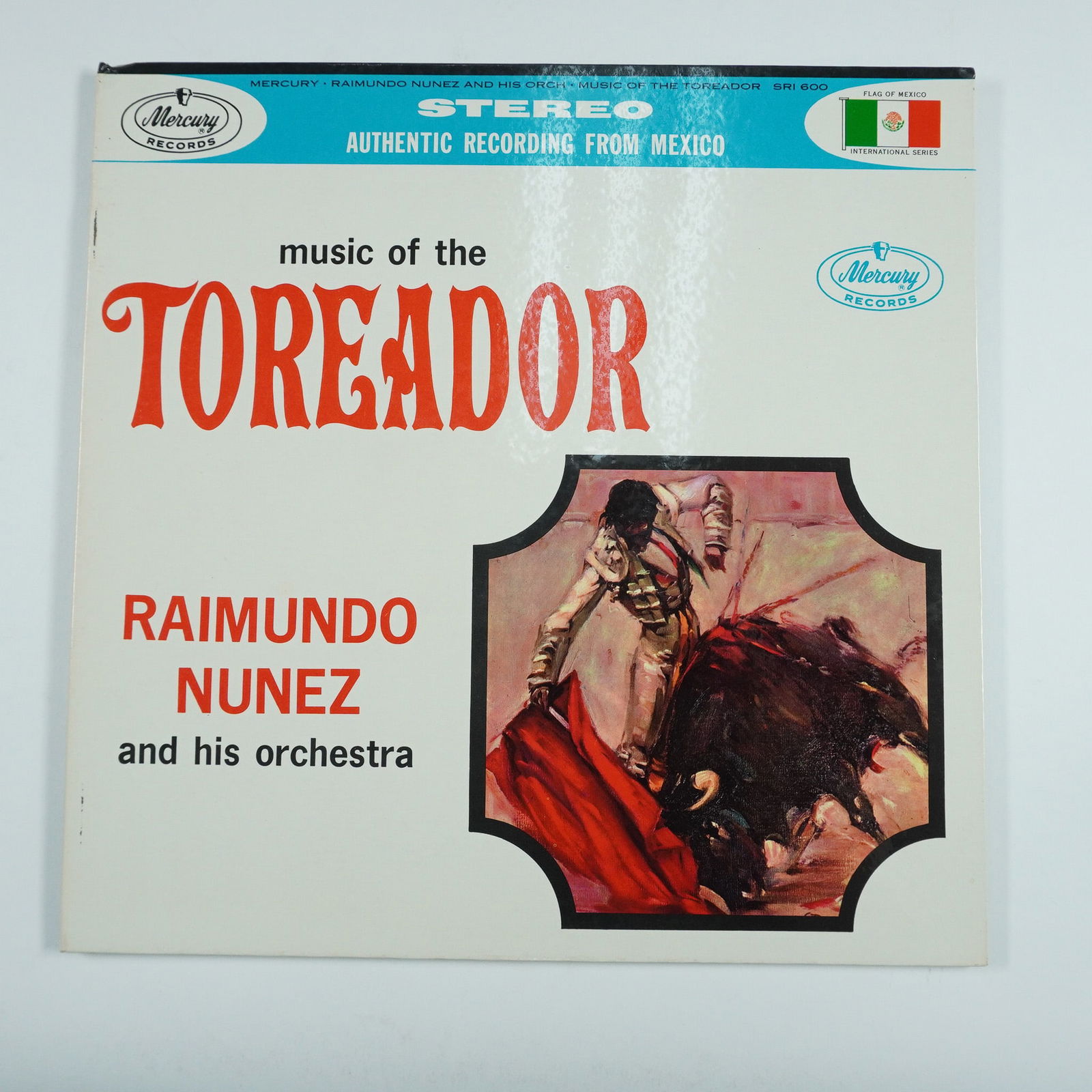 Mercury Records, Vinyl Record, Music of the Toreador: This vintage vinyl record, Music of the Toreador, features the orchestral works of Raimundo Nunez and his orchestra. Released under Mercury Records, this authentic recording from Mexico showcases a co