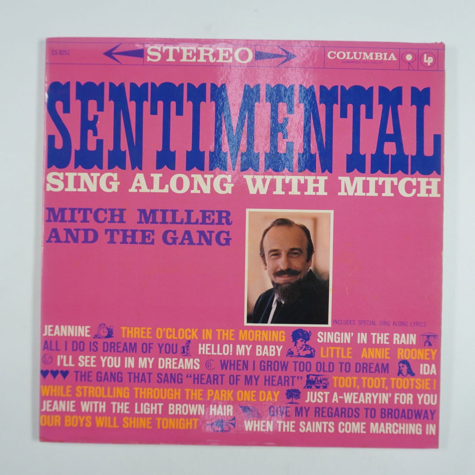 Mitch Miller & The Gang " Sentimental Sing Along with Mitch Columbia Vinyl: A 1960 Columbia Records release featuring Mitch Miller & The Gang in a collection of nostalgic sing-along classics. Known for his interactive style, Miller's arrangements bring lively renditions of fa