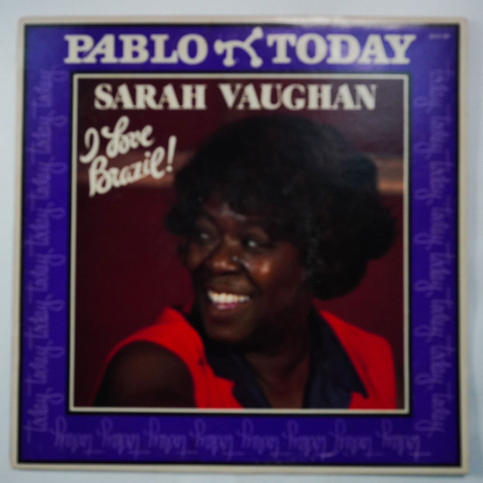 Sarah Vaughan I Love Brazil! Vinyl LP, Pablo Records: This auction lot features the Sarah Vaughan album I Love Brazil!, released on Pablo Records (2312-101) in 1977. The LP showcases Vaughan's exquisite vocal interpretations of Brazilian jazz and bossa n