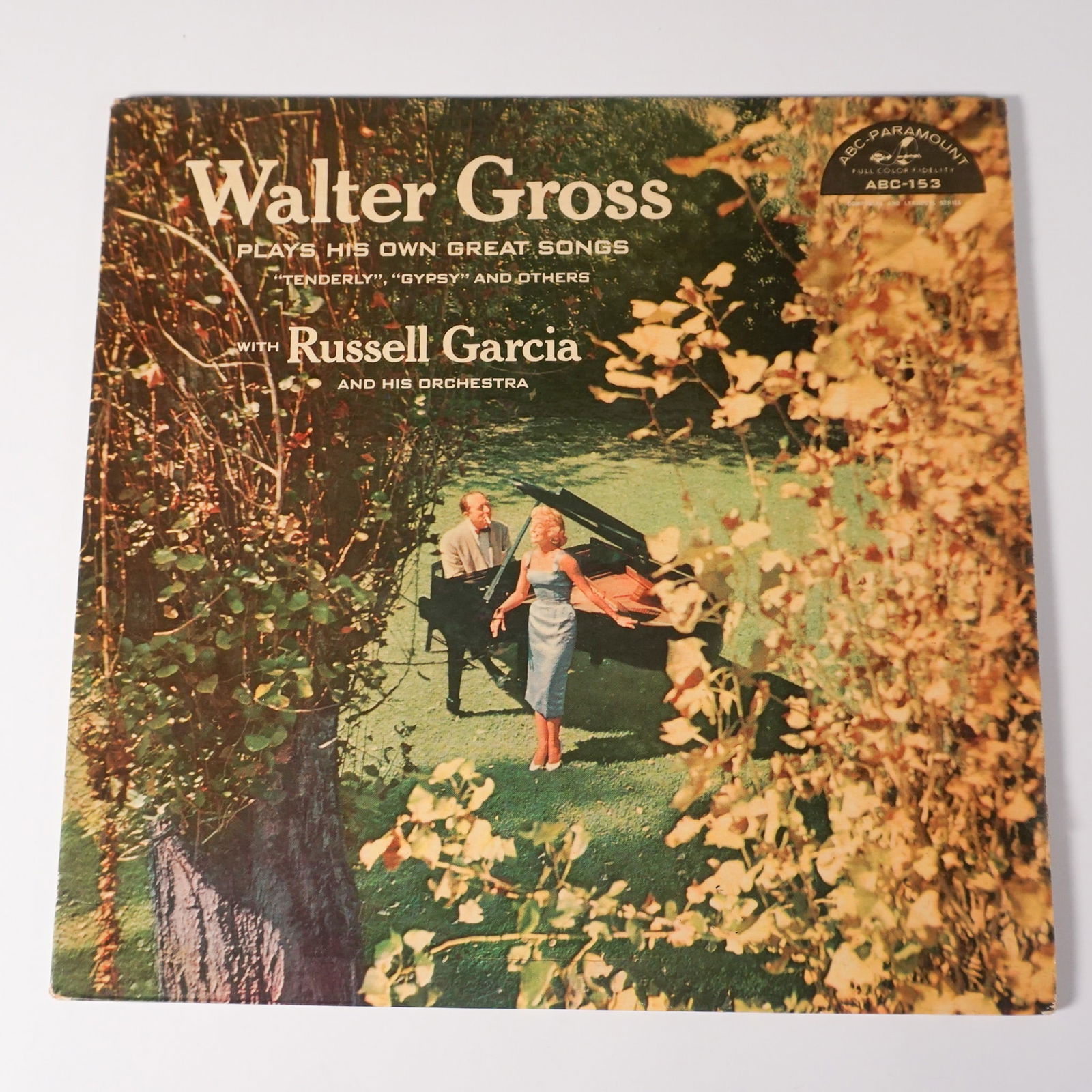 Walter Gross " Plays His Own Great Songs, Vinyl LP: 1958 ABC-Paramount pressing of Plays His Own Great Songs by composer and pianist Walter Gross, featuring arrangements by Russell Garcia. This album includes his most celebrated composition, Tenderly,