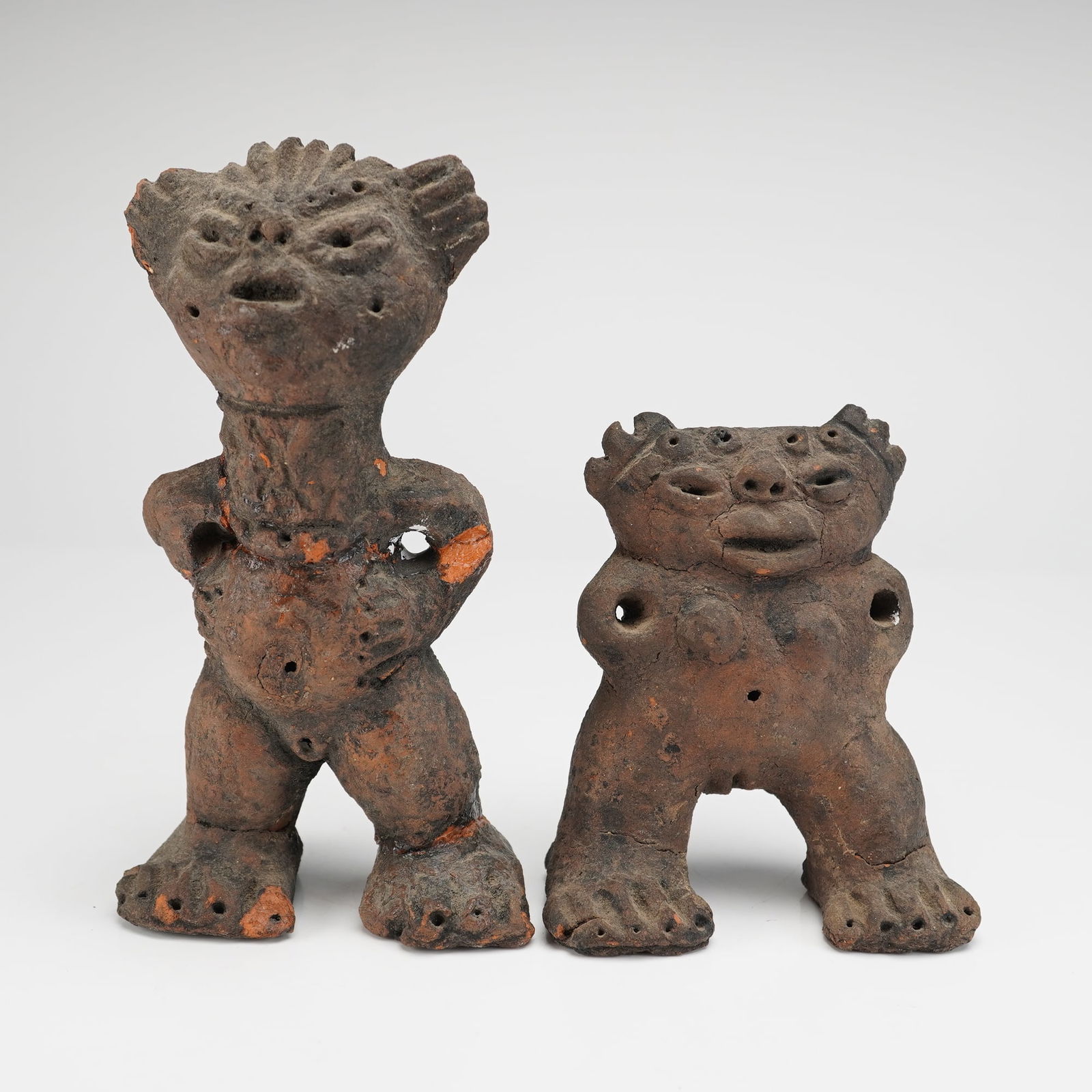 A Pair of Terracotta Tribal Art Figures (1 of 3)
