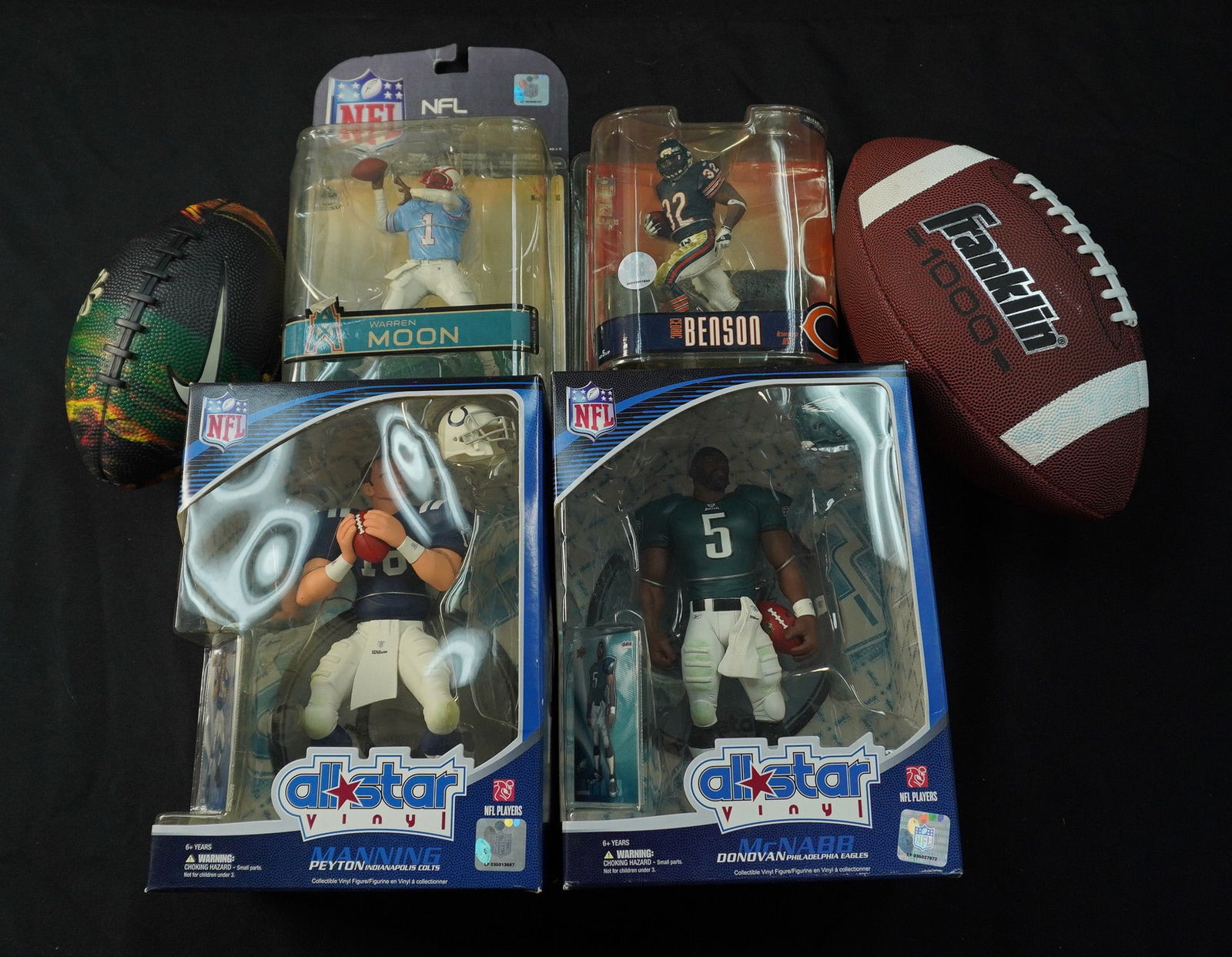 6pc NFL Collectibles, Figurines and Footballs (1 of 2)