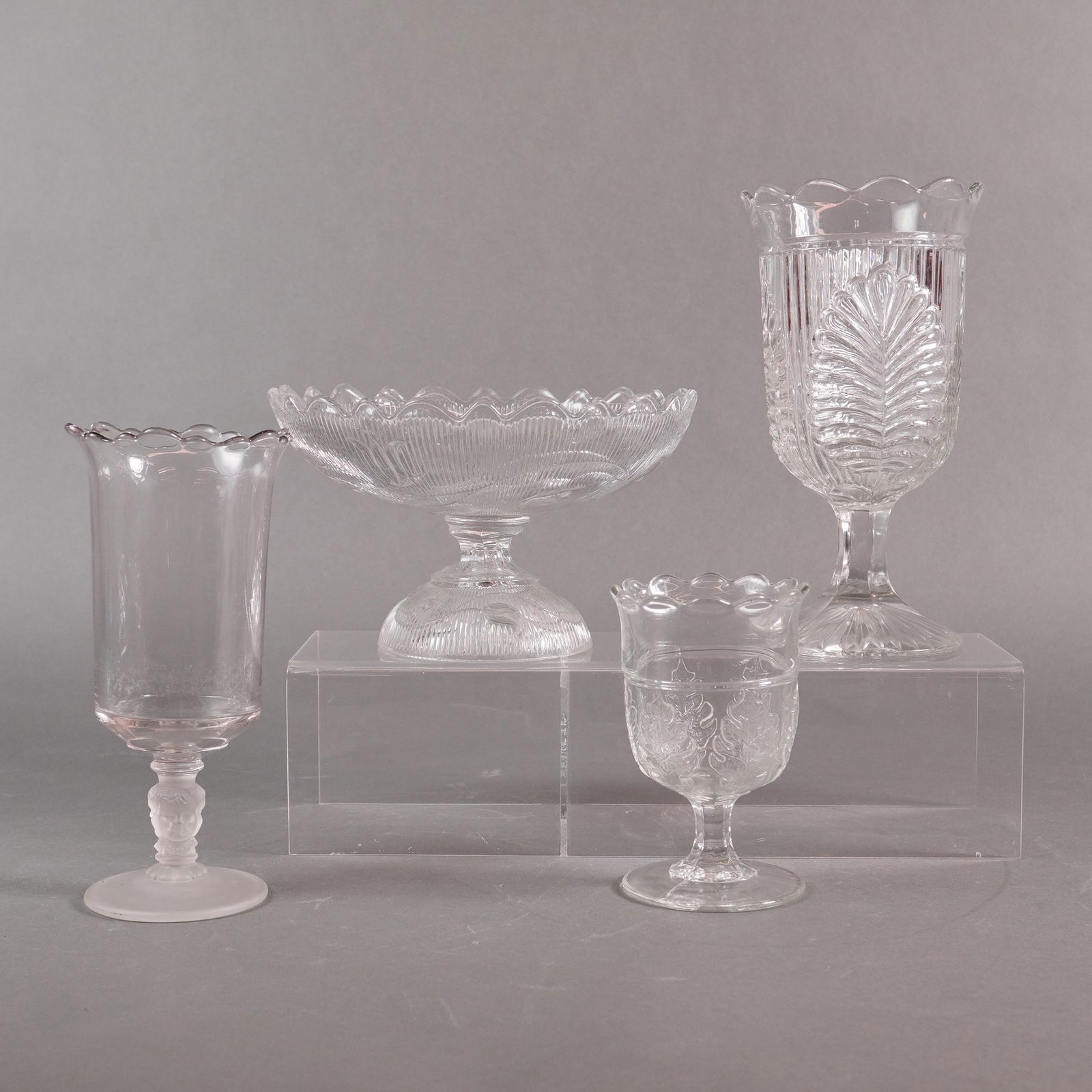 A Collection of 4 EAPG Pressed Glass Tableware Articles (1 of 2)