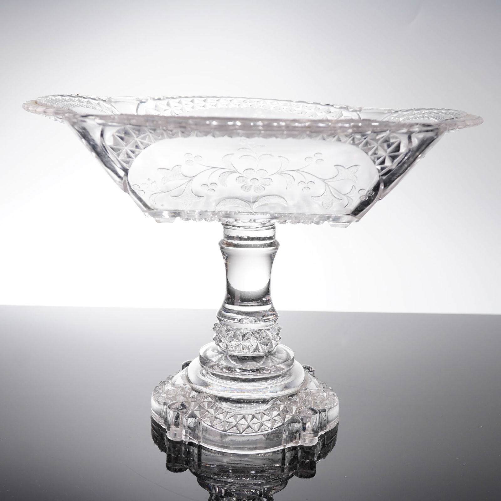 Early American Pressed Glass Compote (1 of 5)