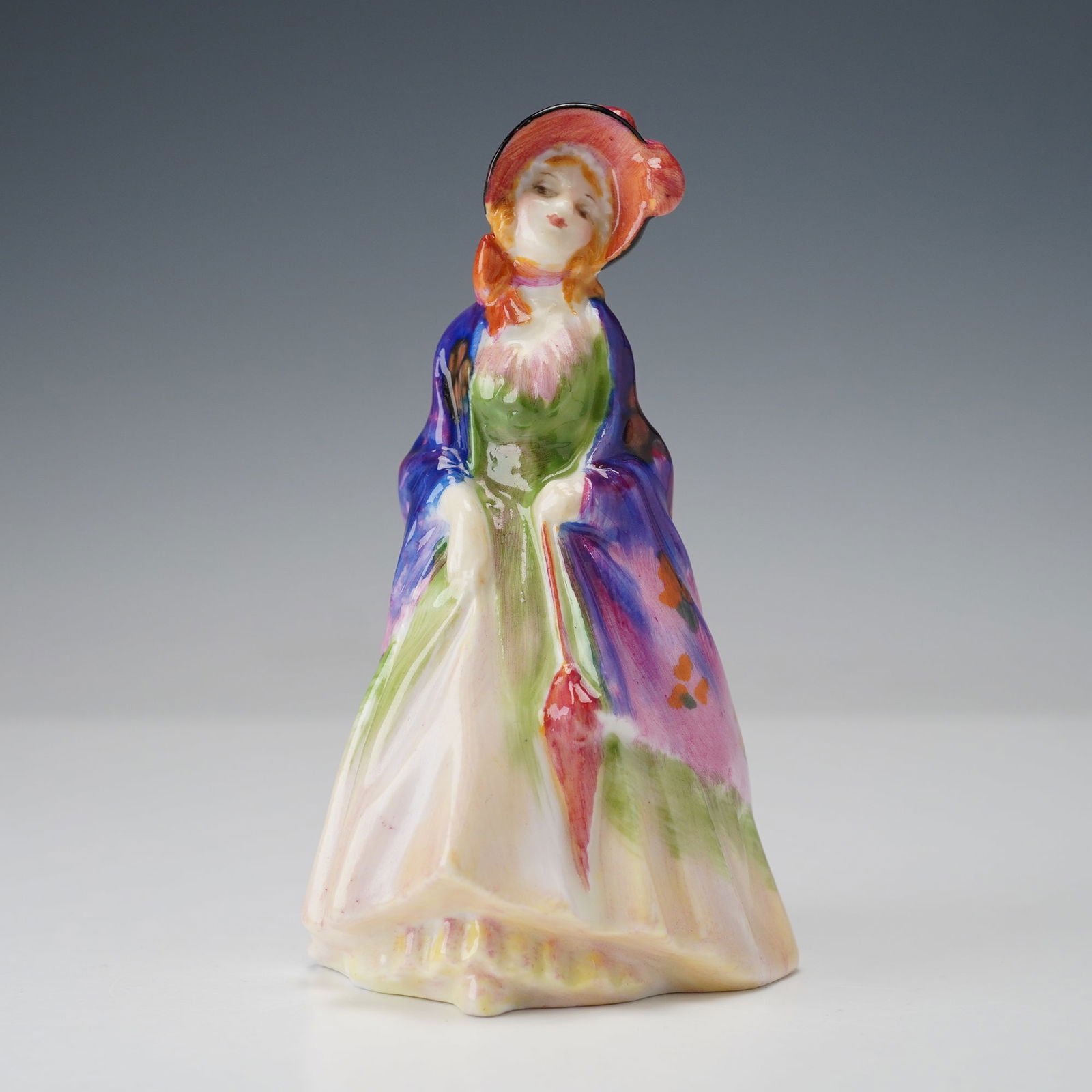 Royal Doulton Miniature Figurine, Paisley Shawl M4 (1 of 4)